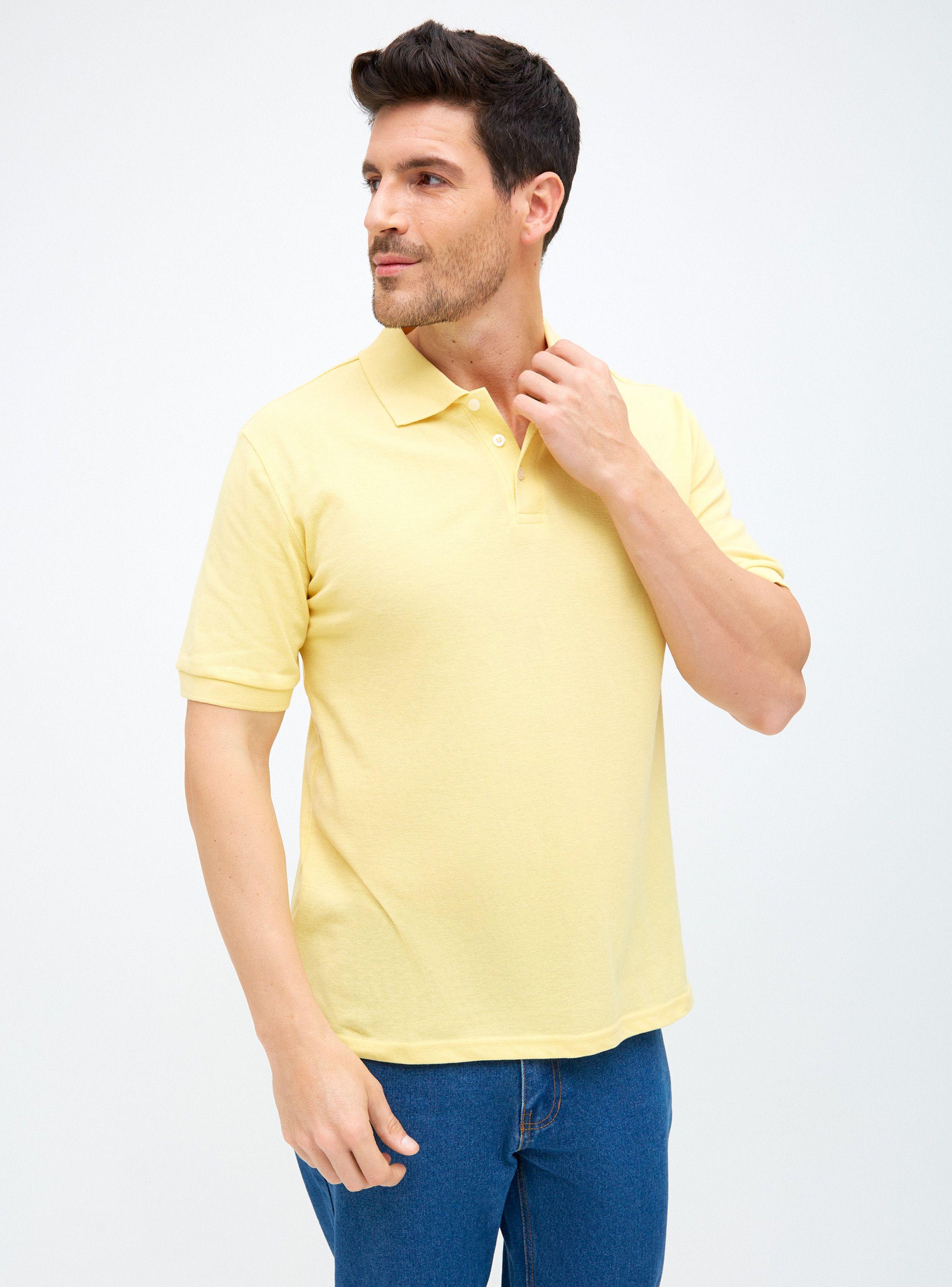 Polera Lisa Cuello Piqué Manga Corta-0