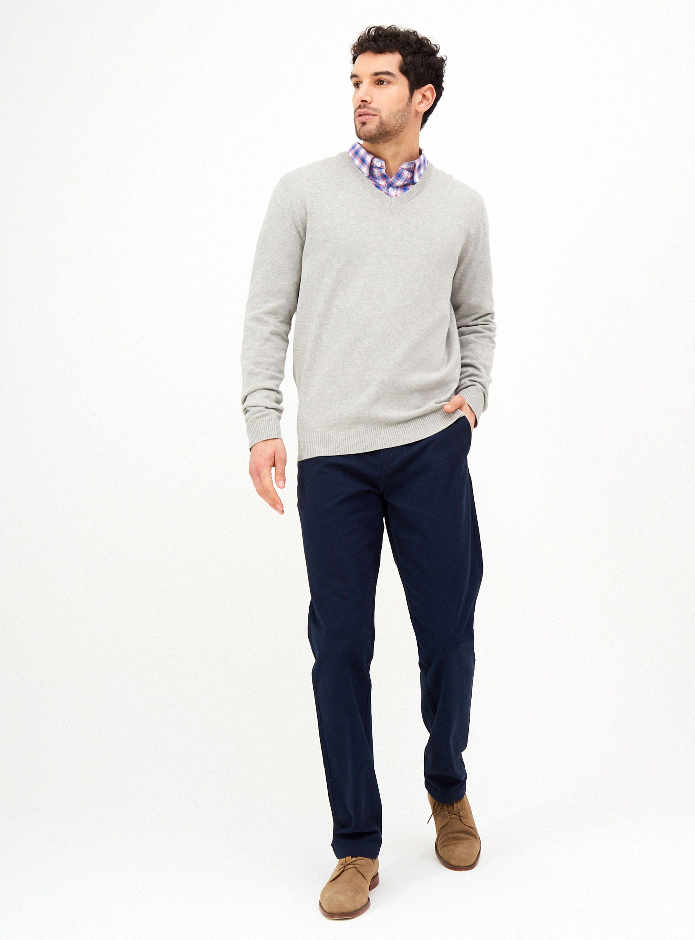 Sweater Cuello V Tejido-3