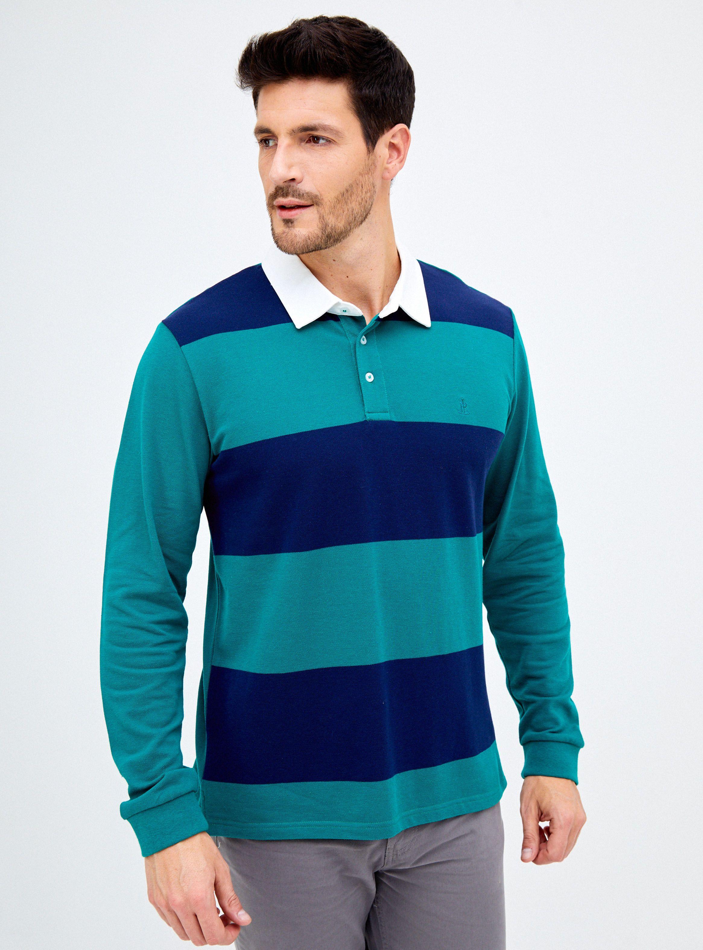 Polera Cuello Piqué Manga Larga-0