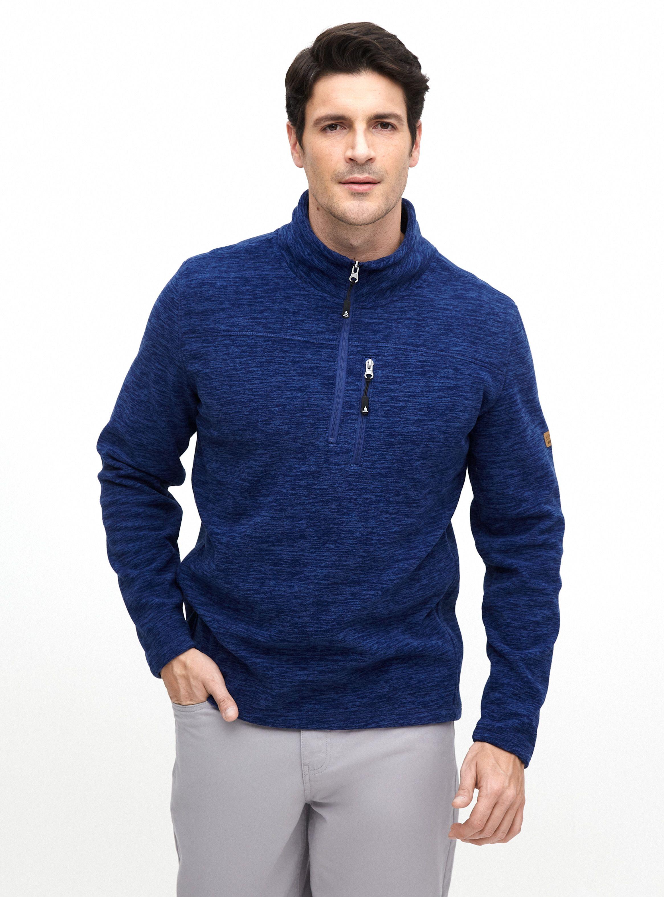 Polerón Polar Melange Semi Cerrado-0