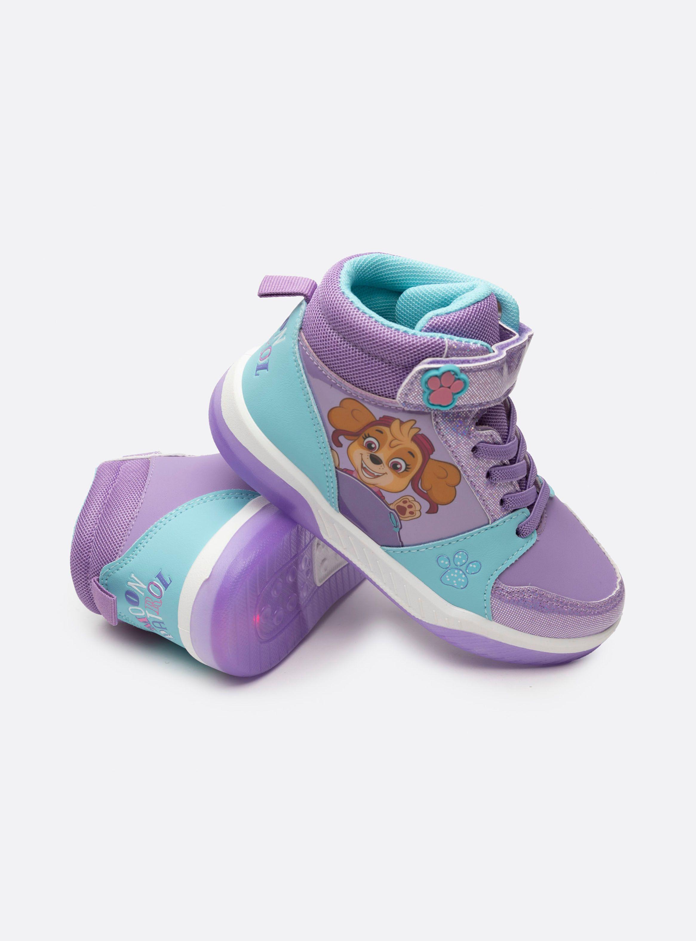 Zapatilla Urbana Caña y Velcro con Luces Niña-2