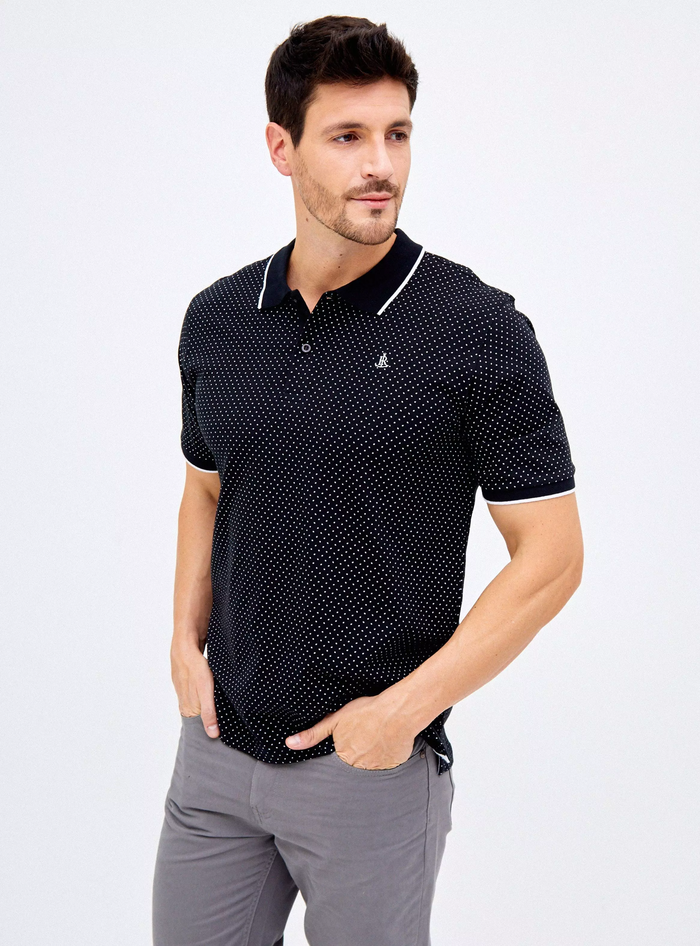 Polera Mini Print Manga Corta Jersey-0