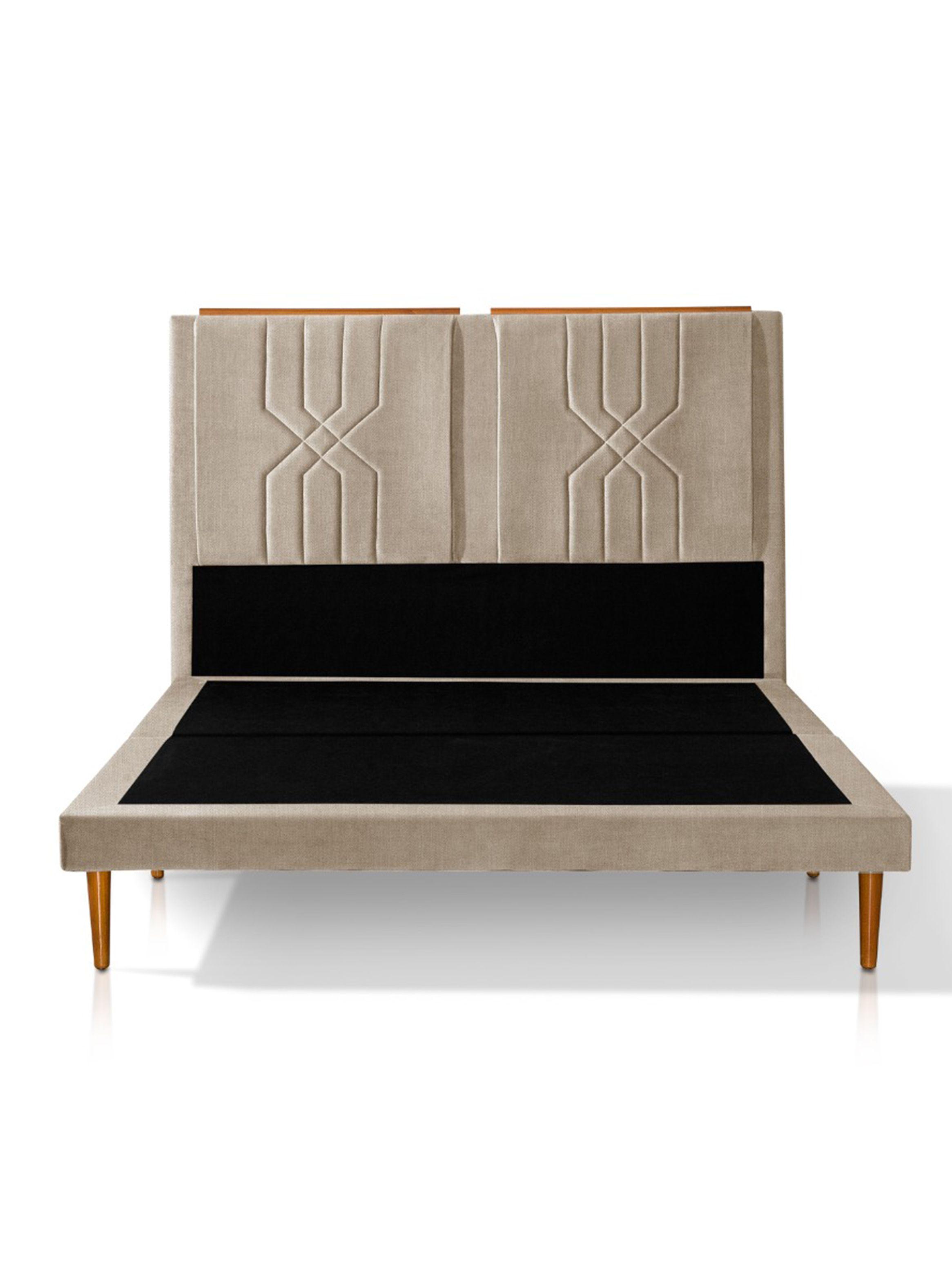 Cama Astro 2 Plazas Beige-2