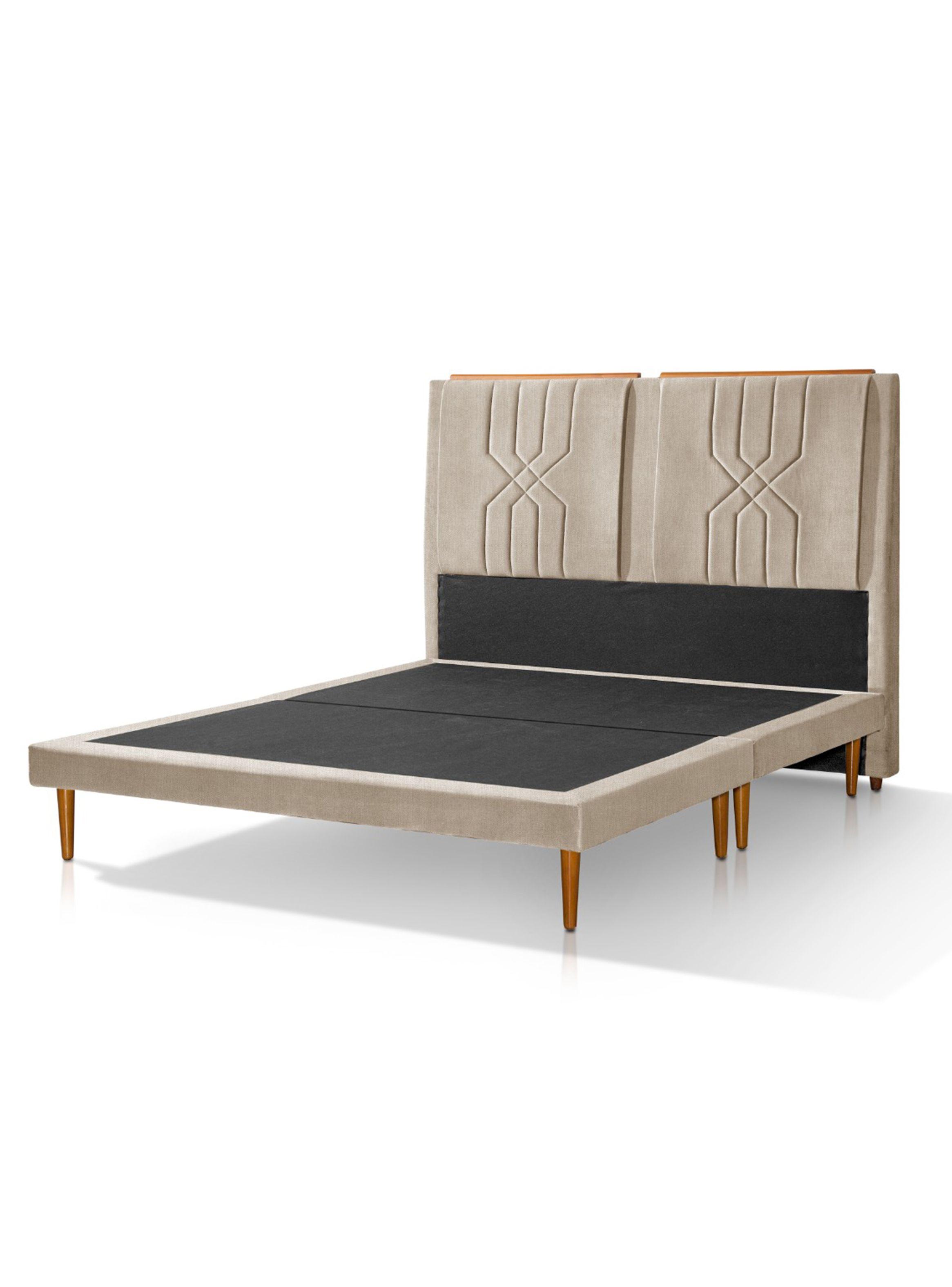 Cama Astro 2 Plazas Beige-0