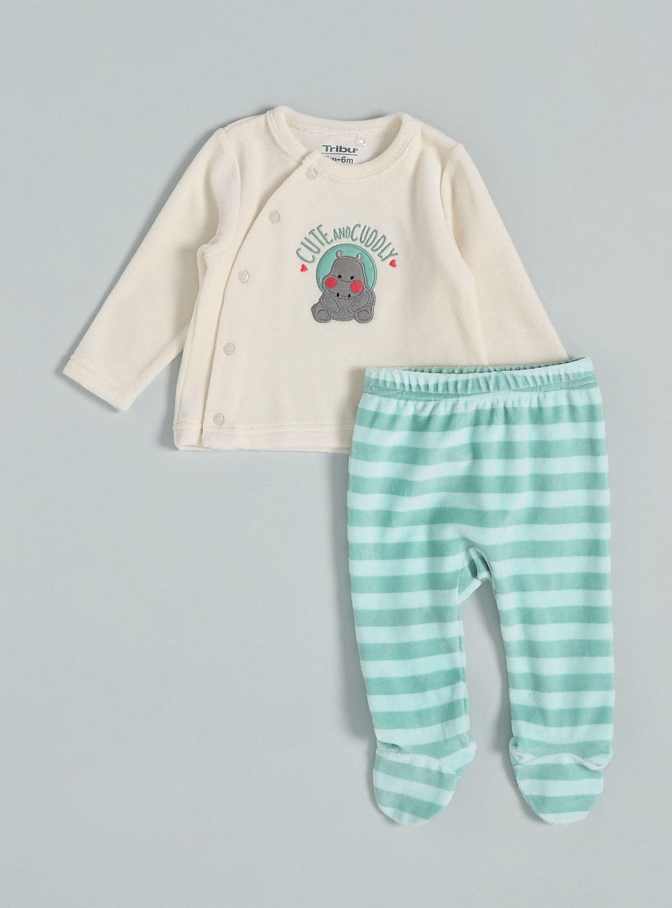Conjunto Unisex Aplicación Hipopótamo-0