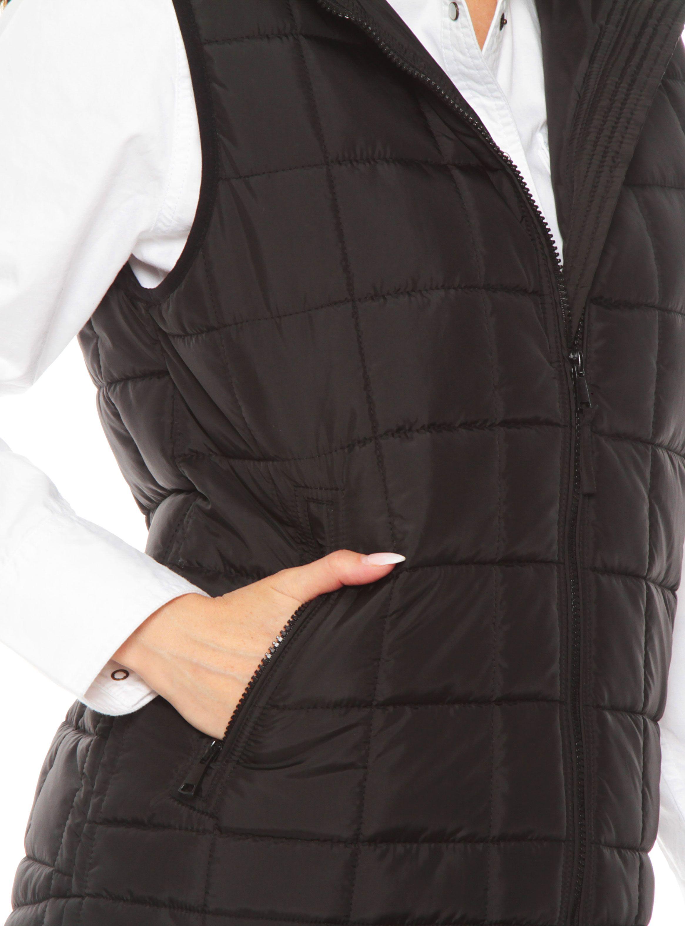 Parka Puffer Sin Manga Con Capucha-2