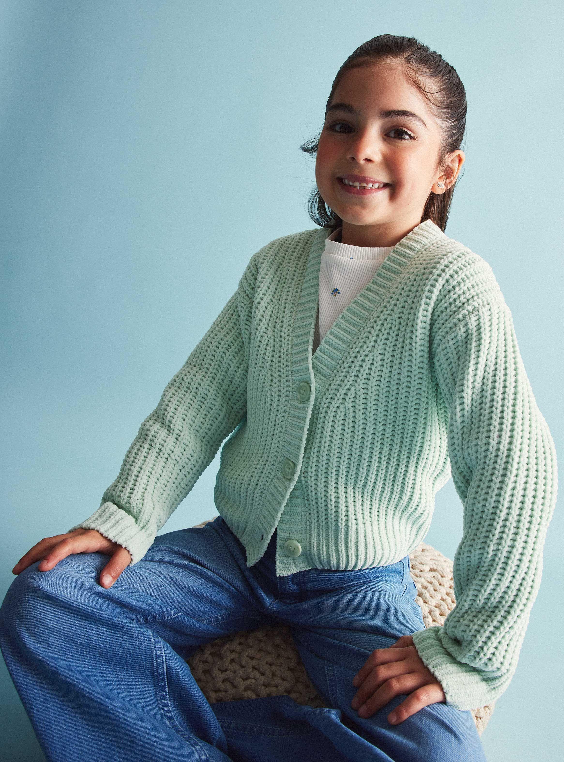 Chaleco Cardigan Chenille-0