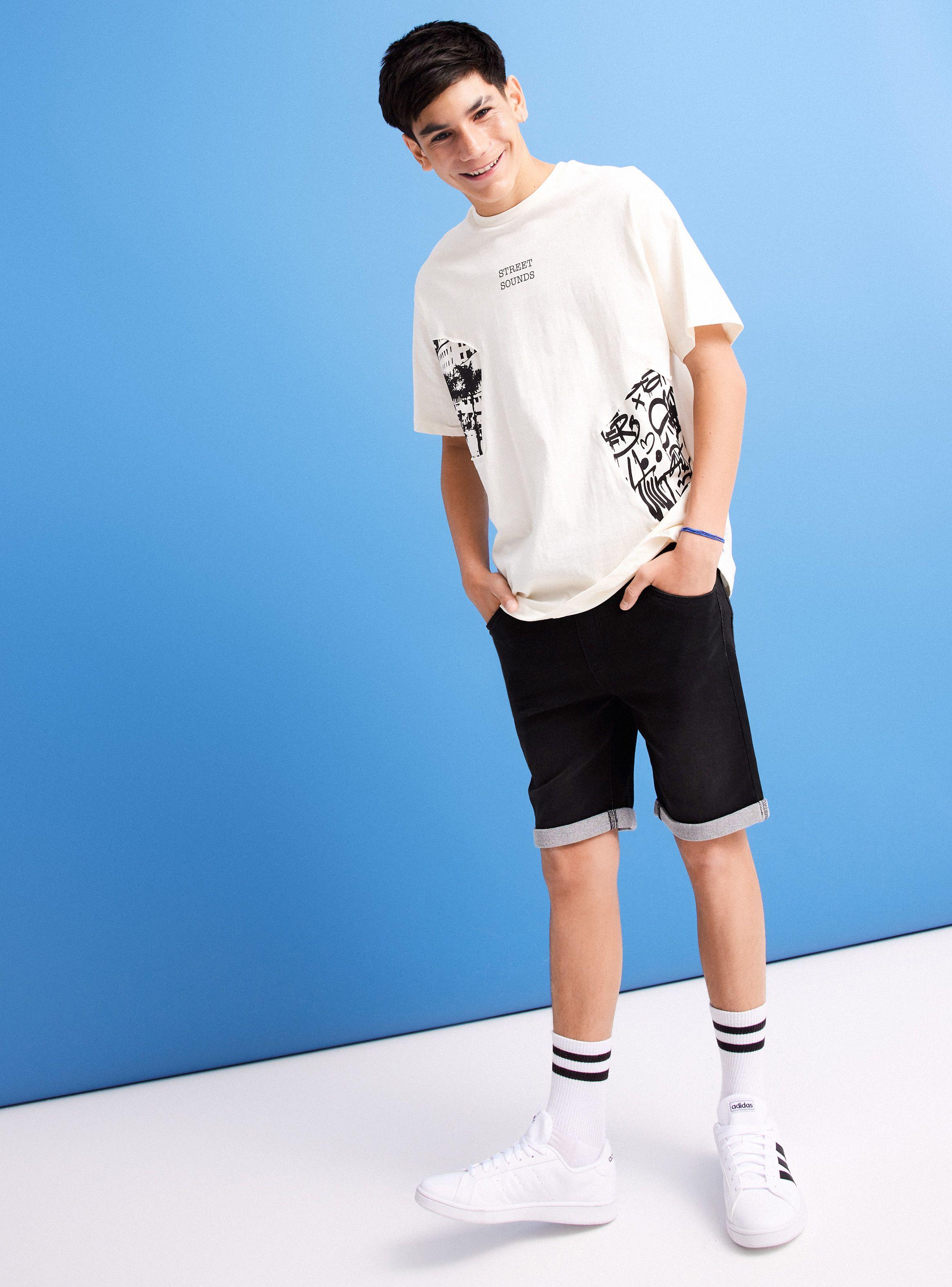 Bermuda Tipo Denim Confortable-0