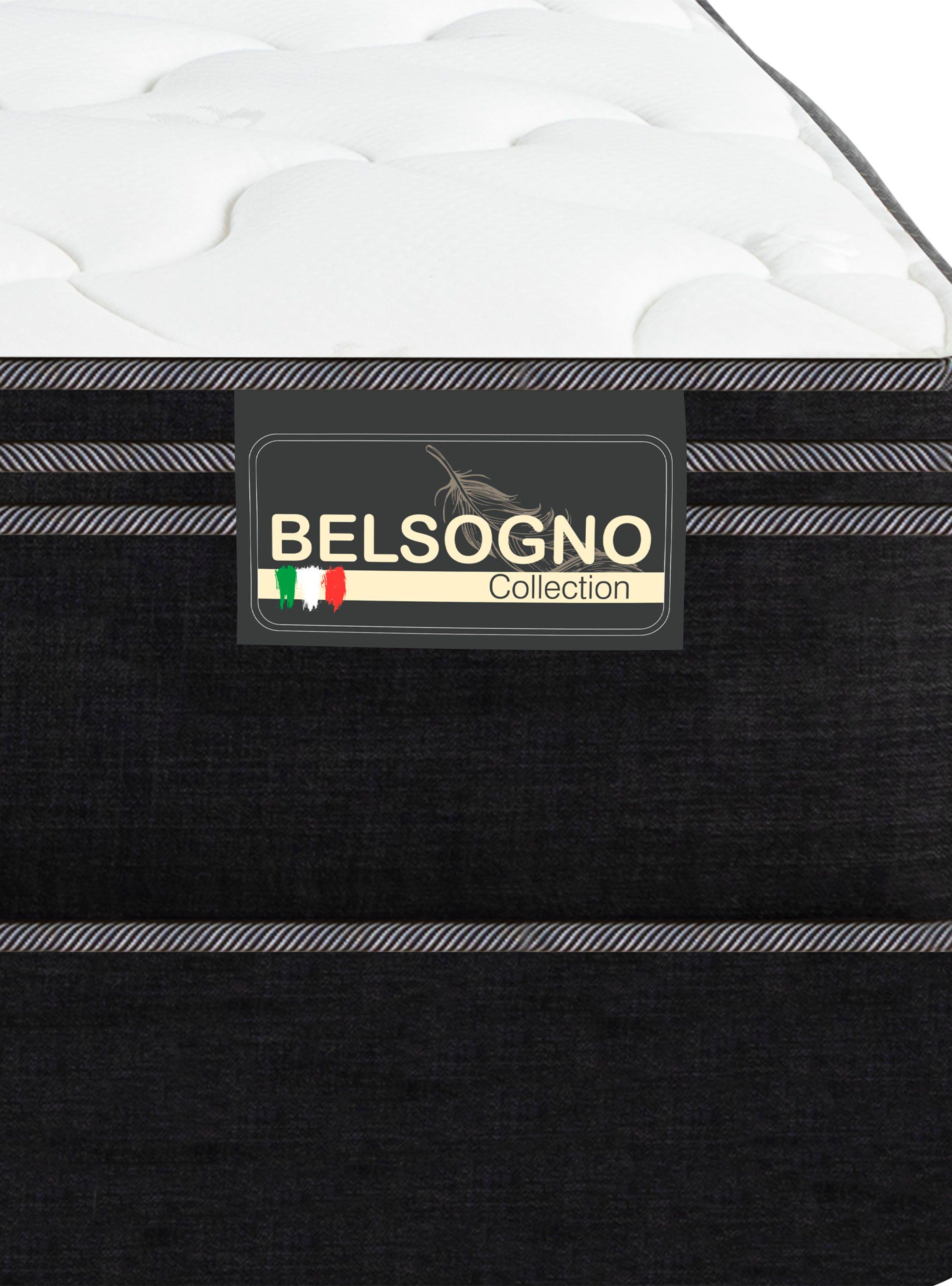 Cama Europea Premium 2 Plazas + Respaldo Black-4