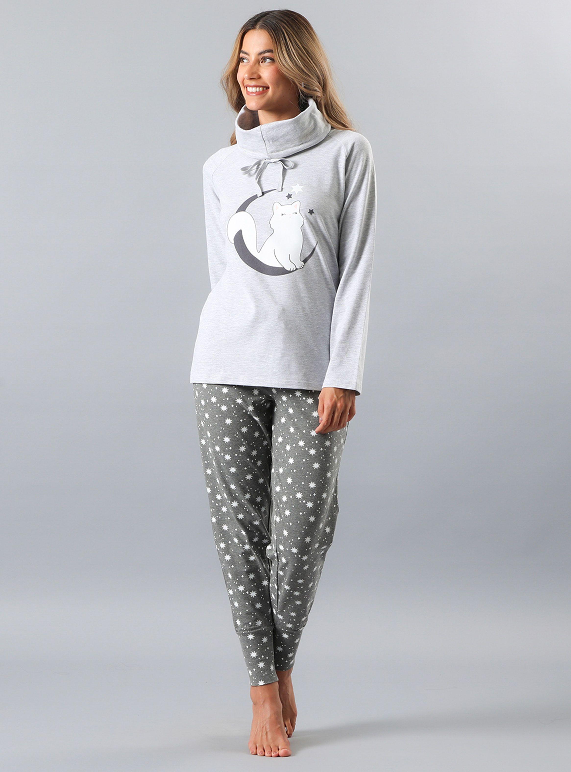Pijama Cuello Alto Pant Ajustado-0