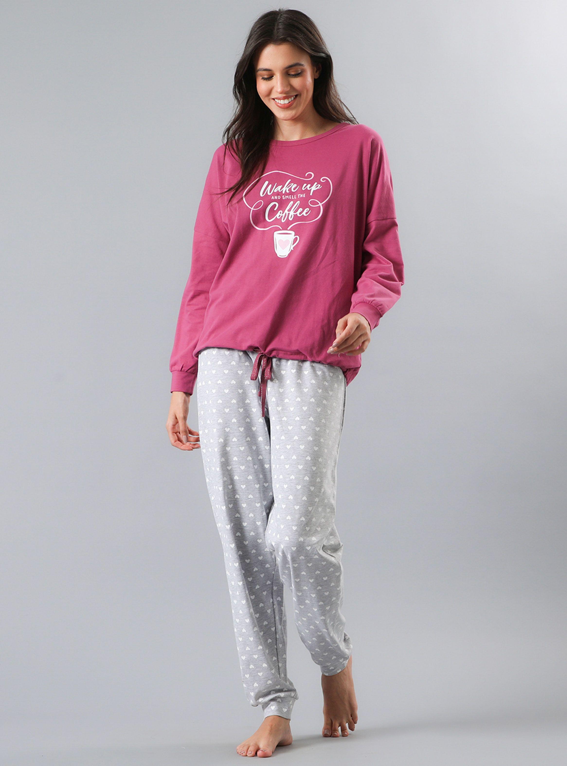 Pijama Polera Ajustable en Pretina Print-0