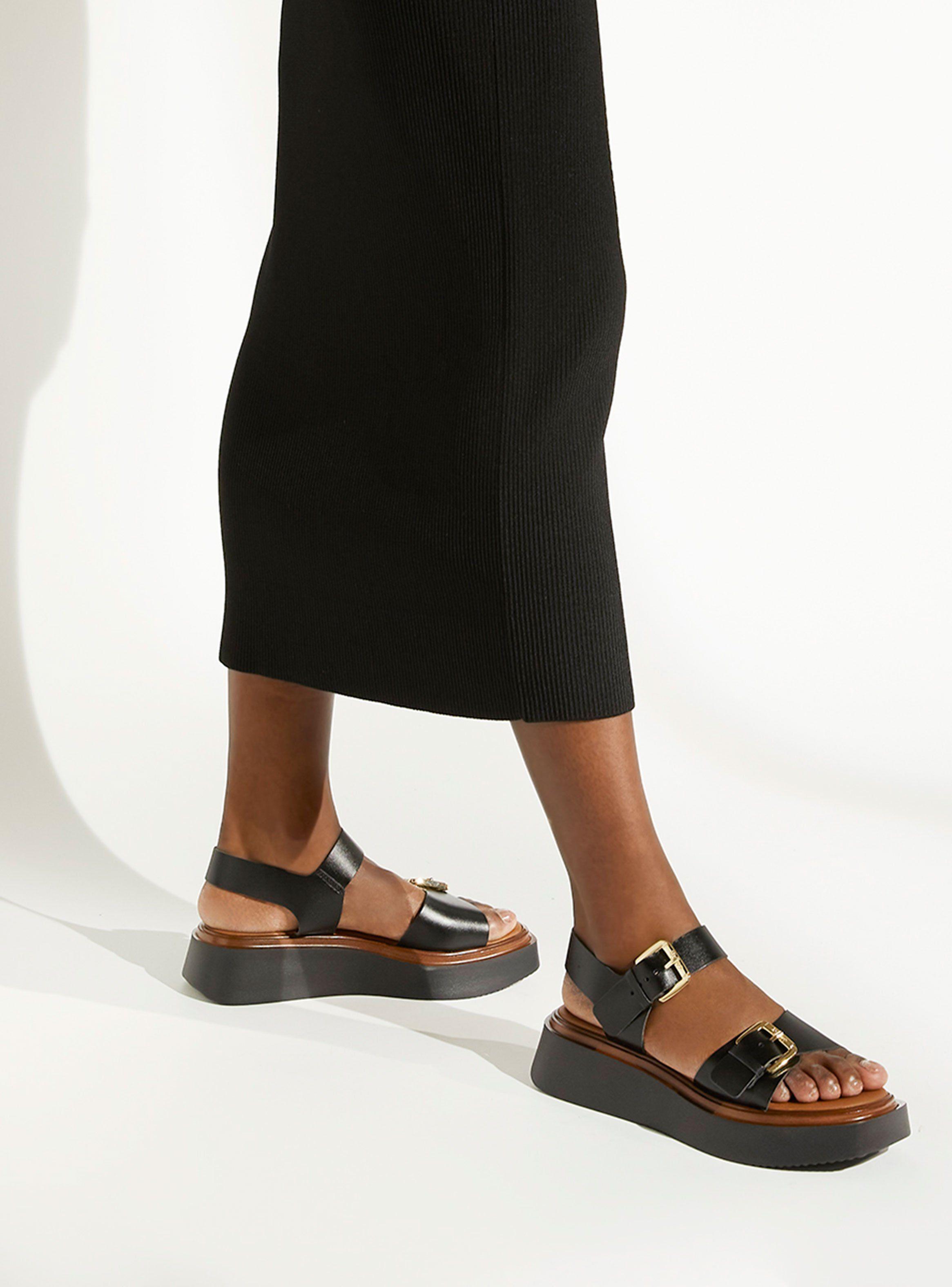 Sandalia Loells Cuero Mujer-0