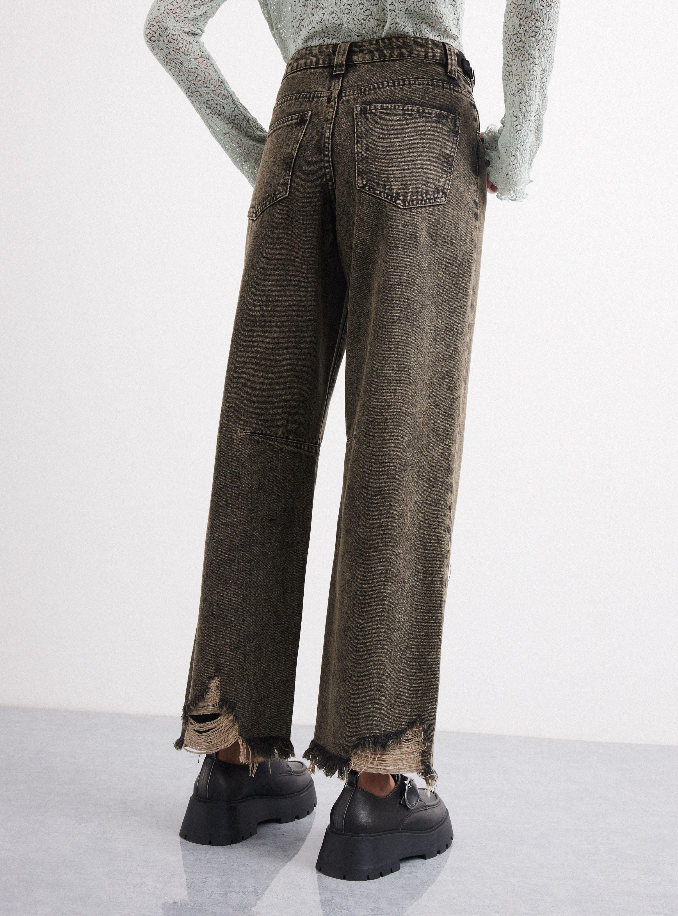 Jeans Fit Balloon  Con Roturas-1