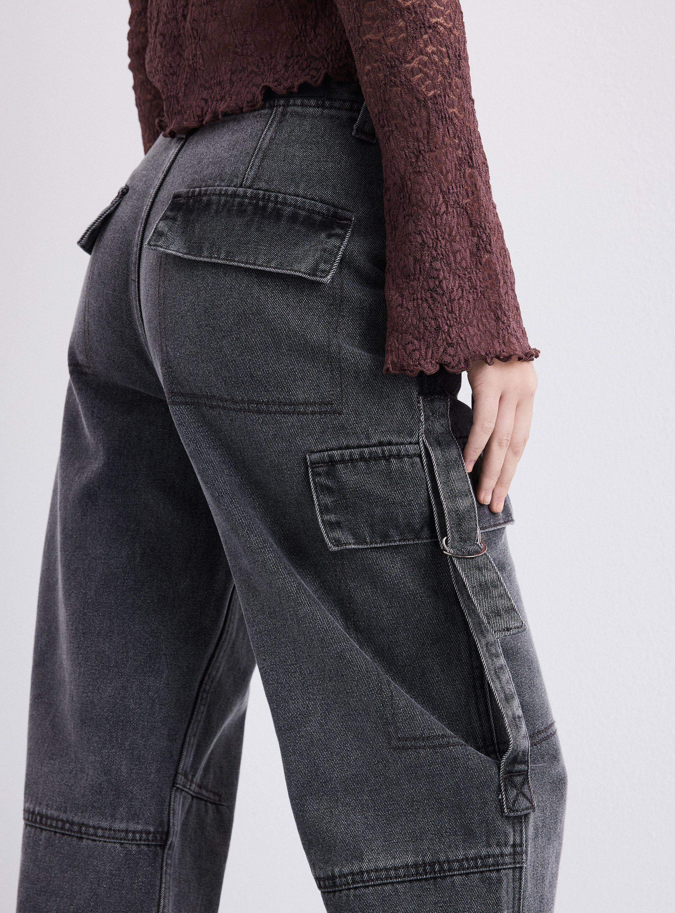 Jeans Multi Bolsillos Cargo-3