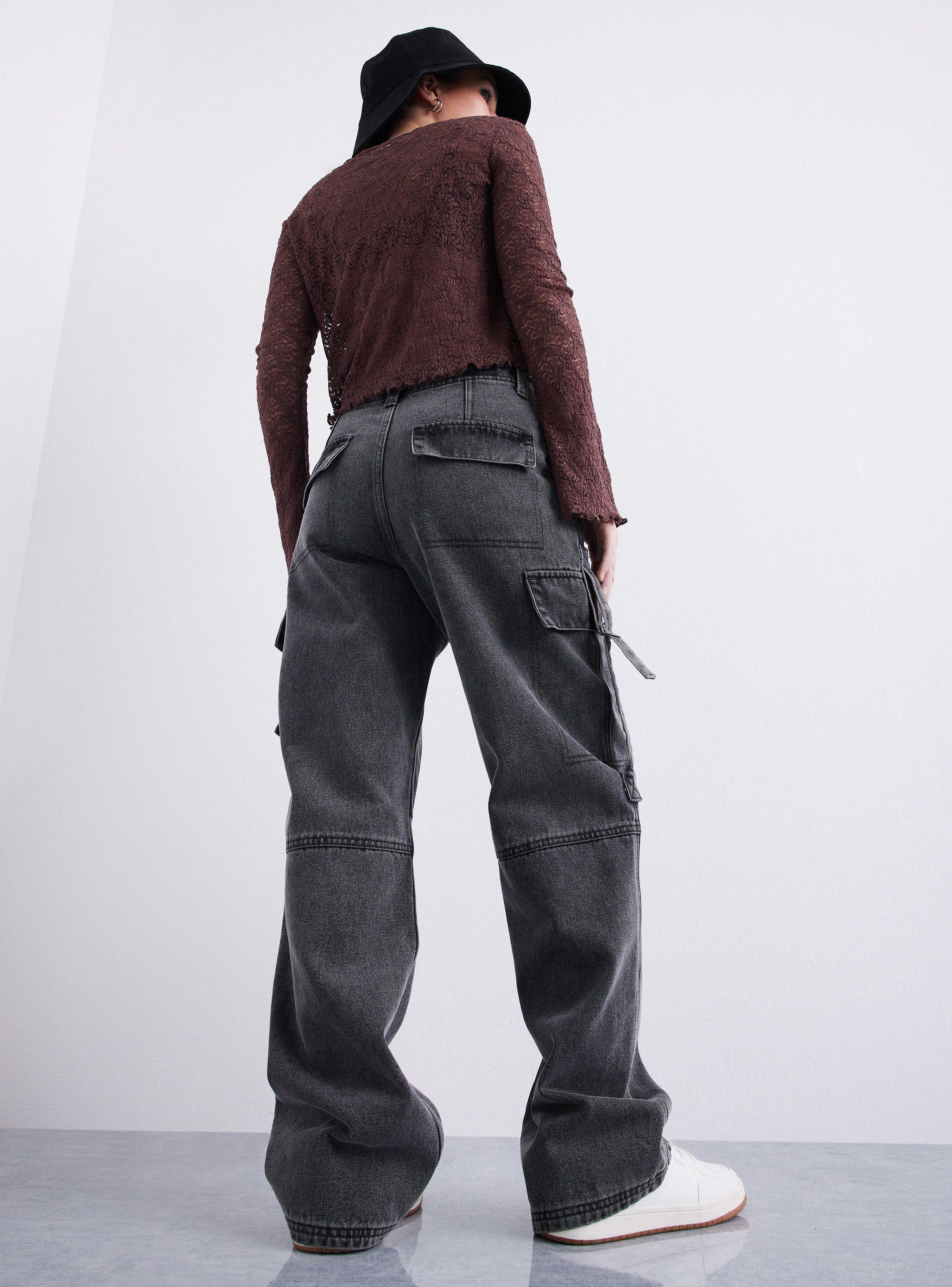 Jeans Multi Bolsillos Cargo-5