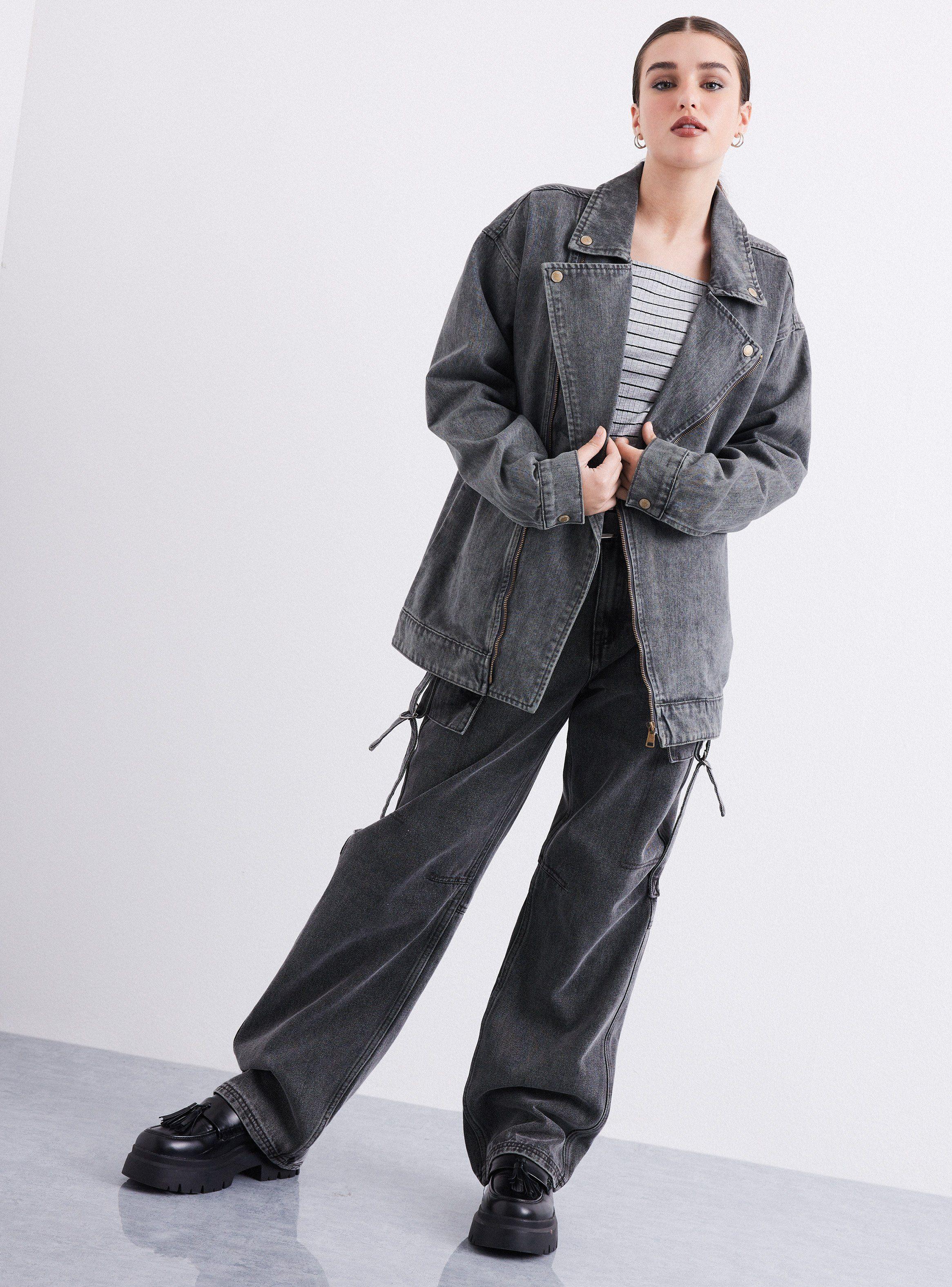 Chaqueta Biker Larga-4