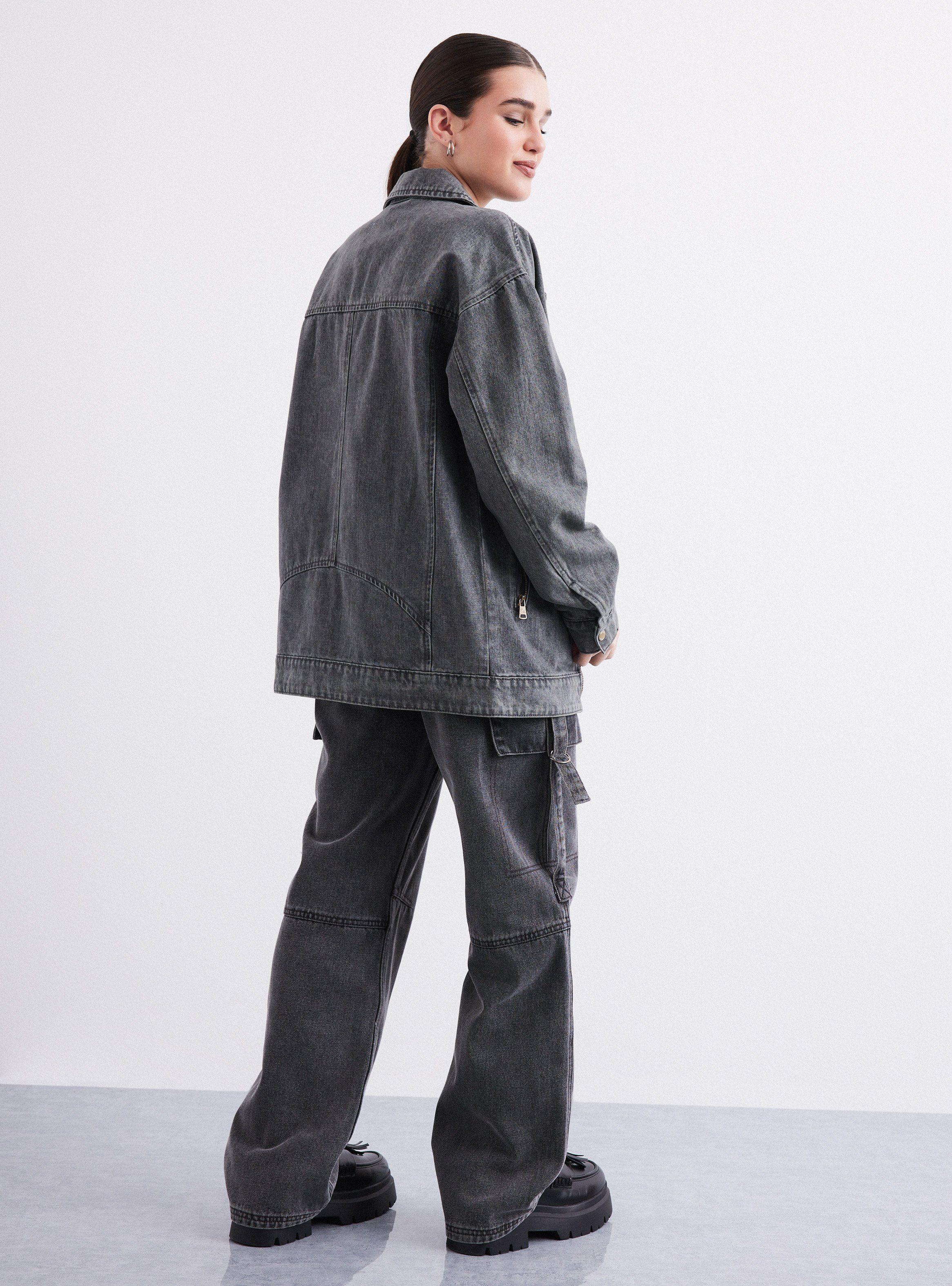 Chaqueta Biker Larga-5