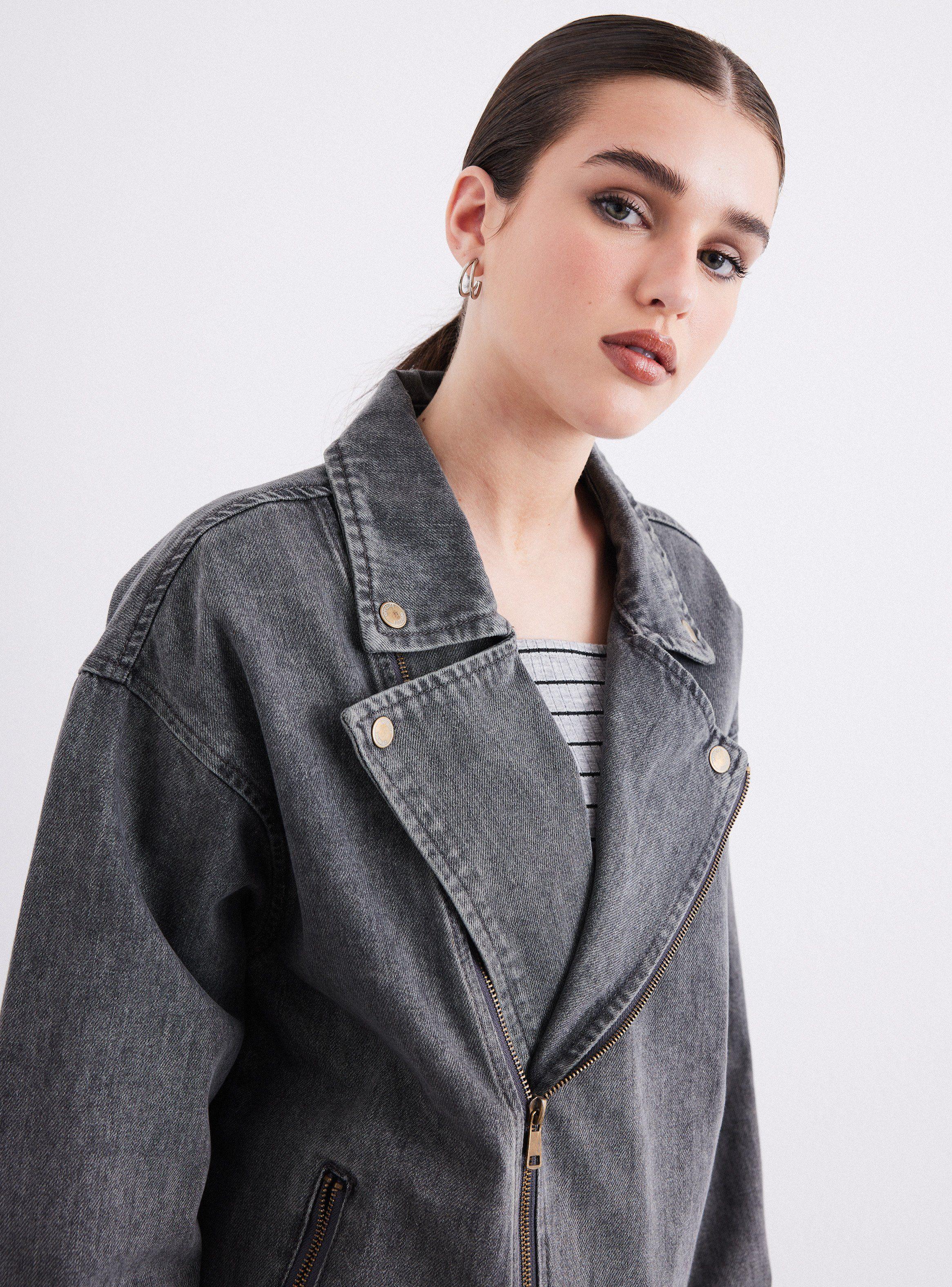 Chaqueta Biker Larga-3