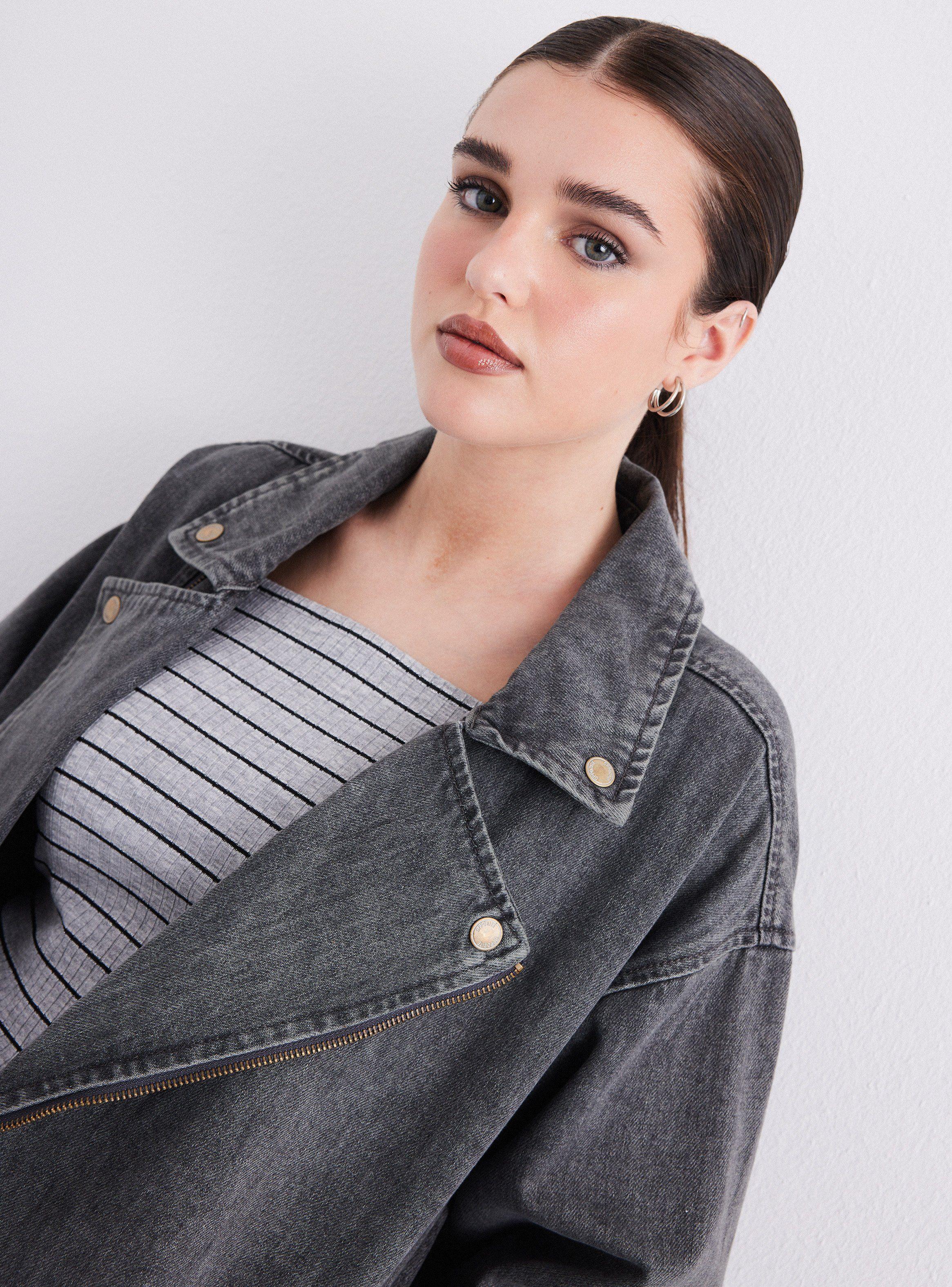 Chaqueta Biker Larga-2
