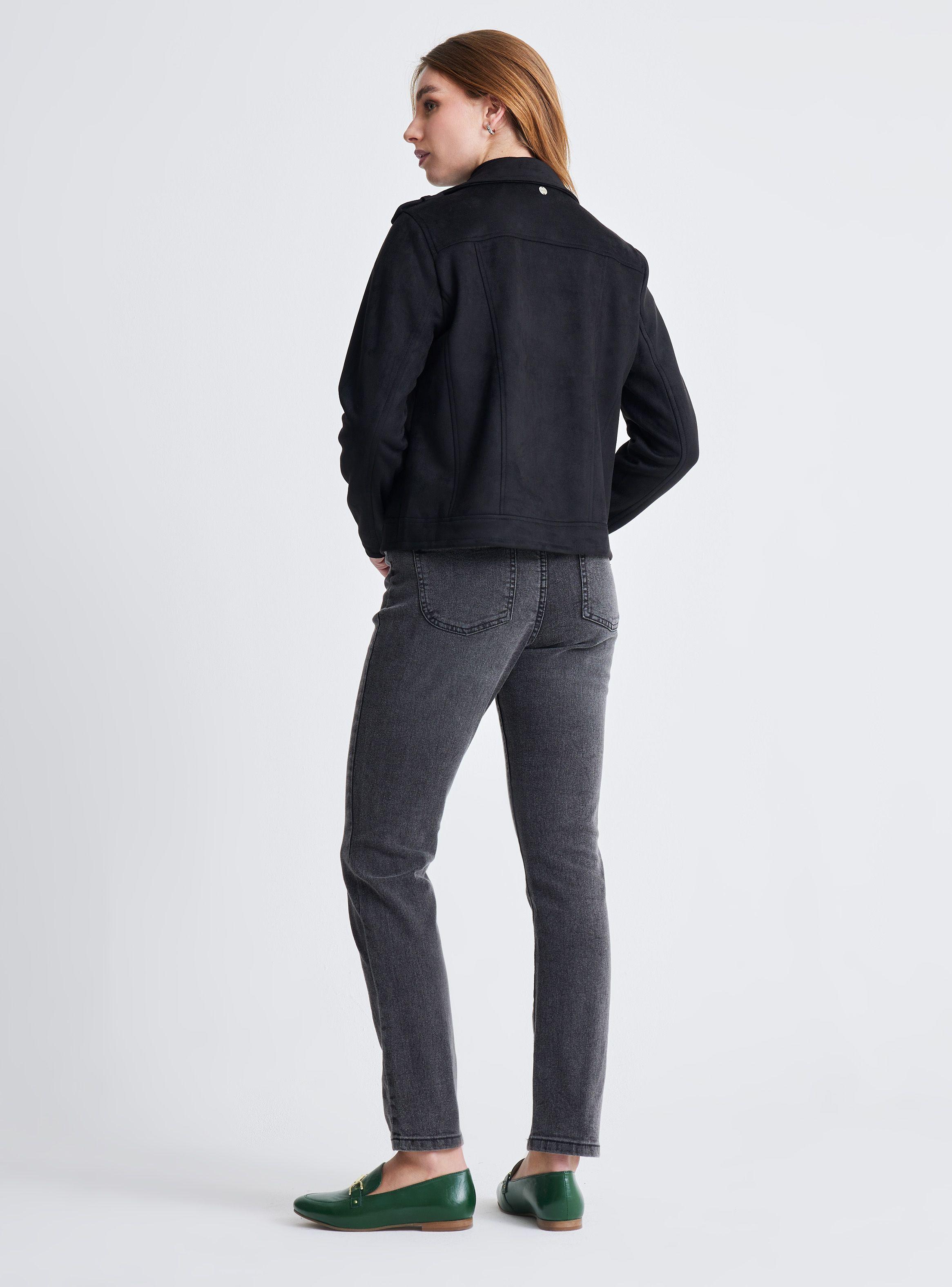 Chaqueta Biker con Cierre-5