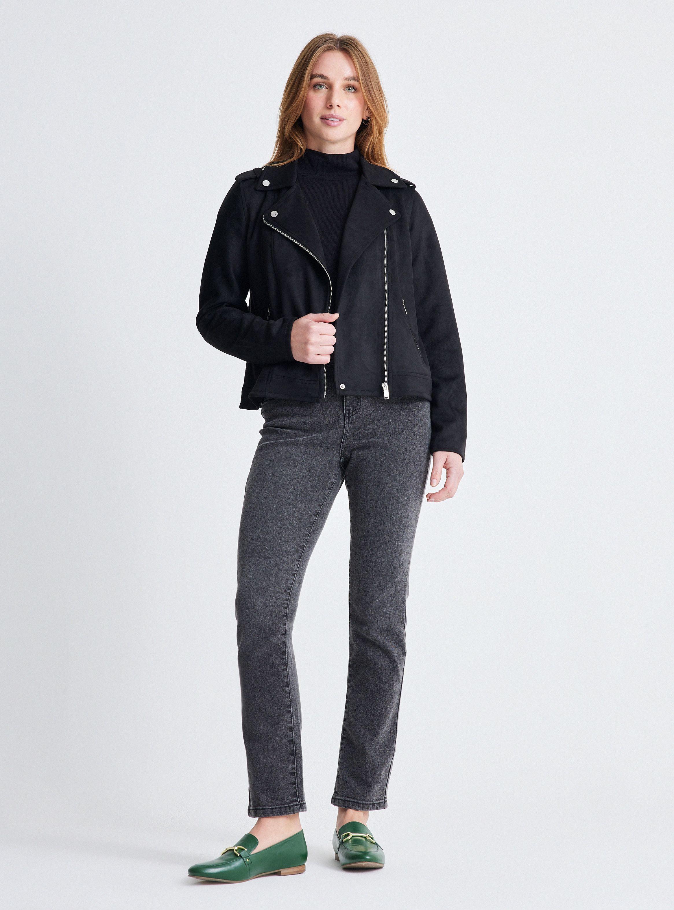 Chaqueta Biker con Cierre-4