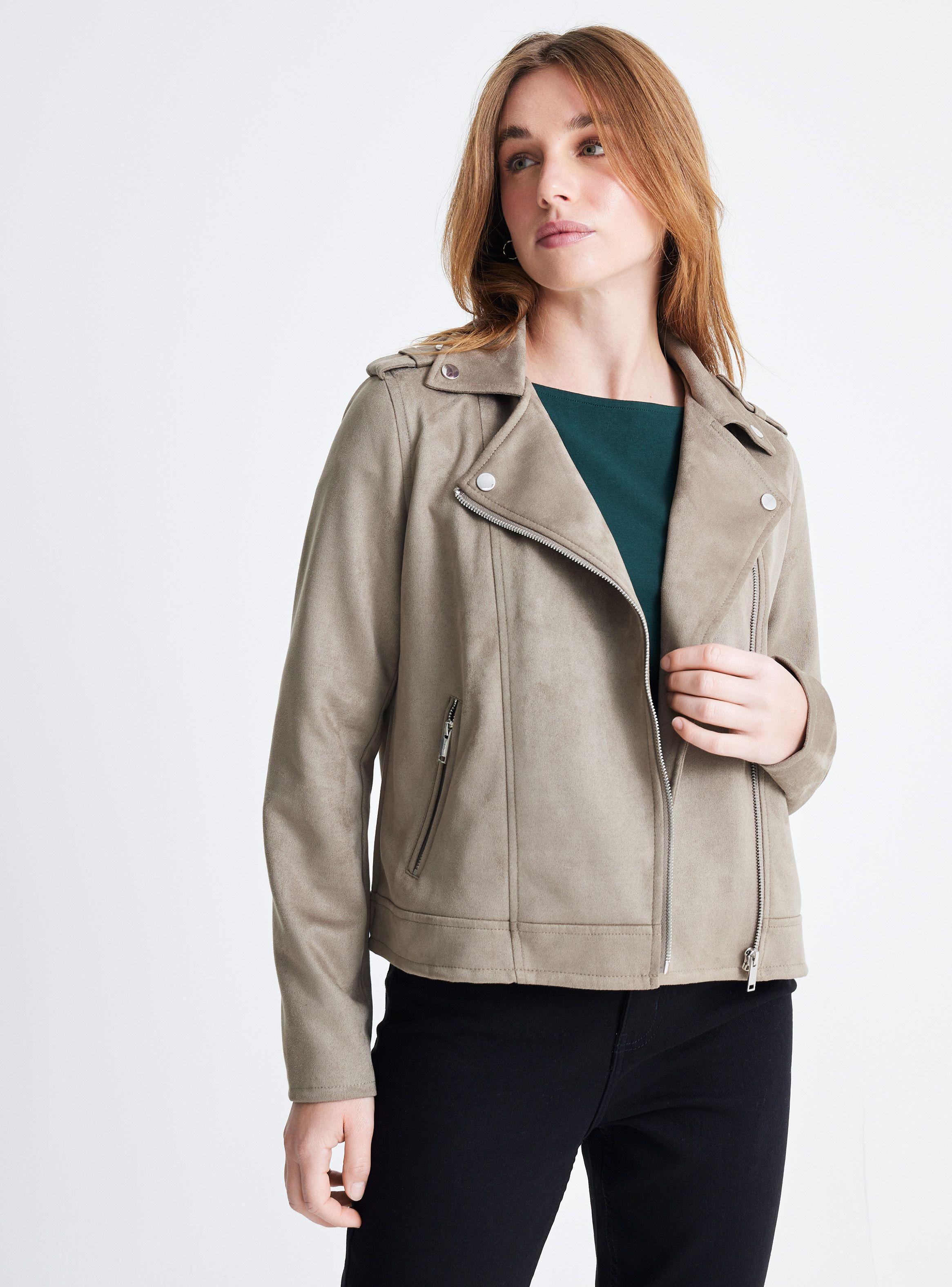 Chaqueta Biker con Cierre-0