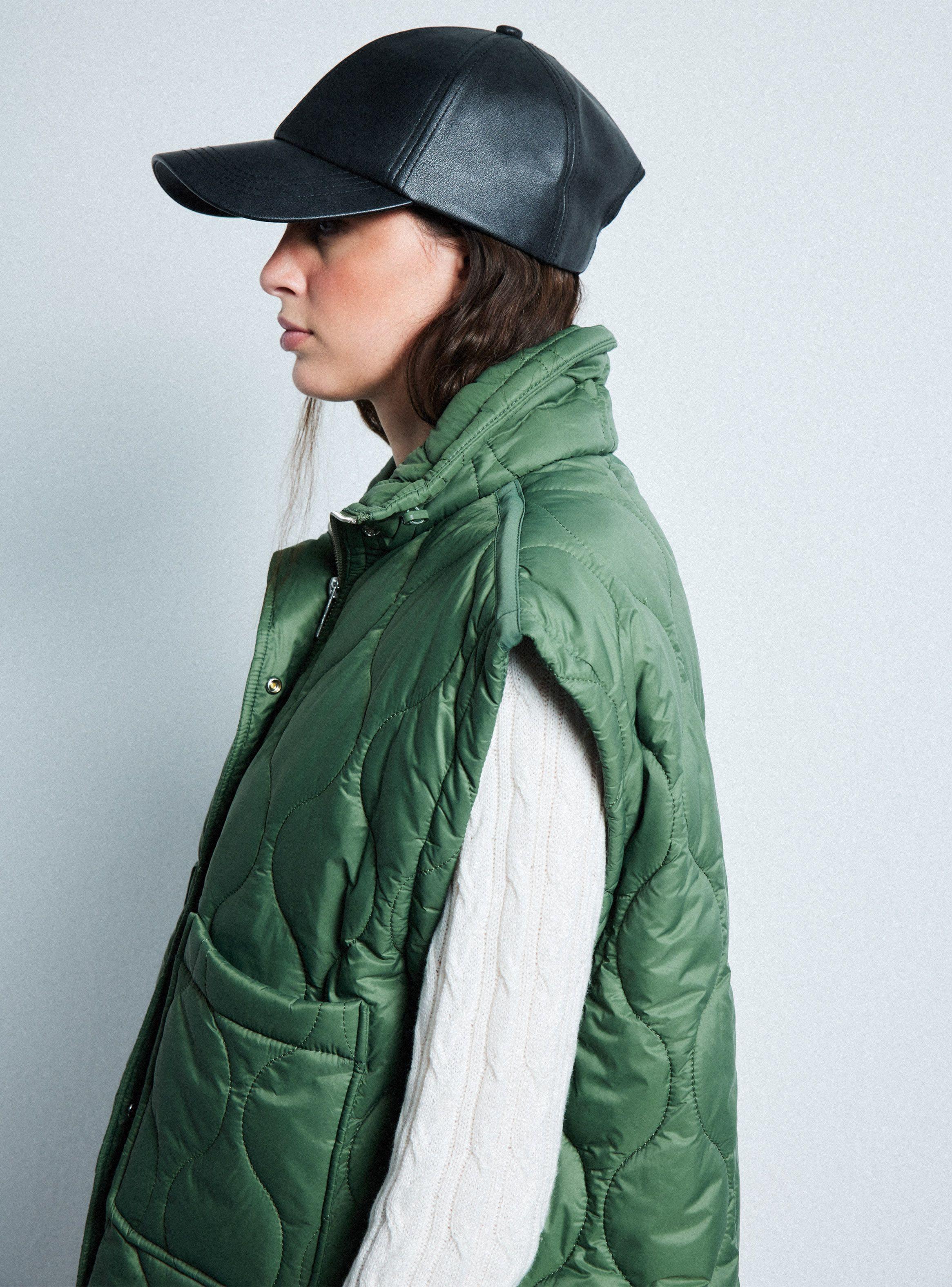 Parka Sin Mangas Acolchada Cuello Alto-2