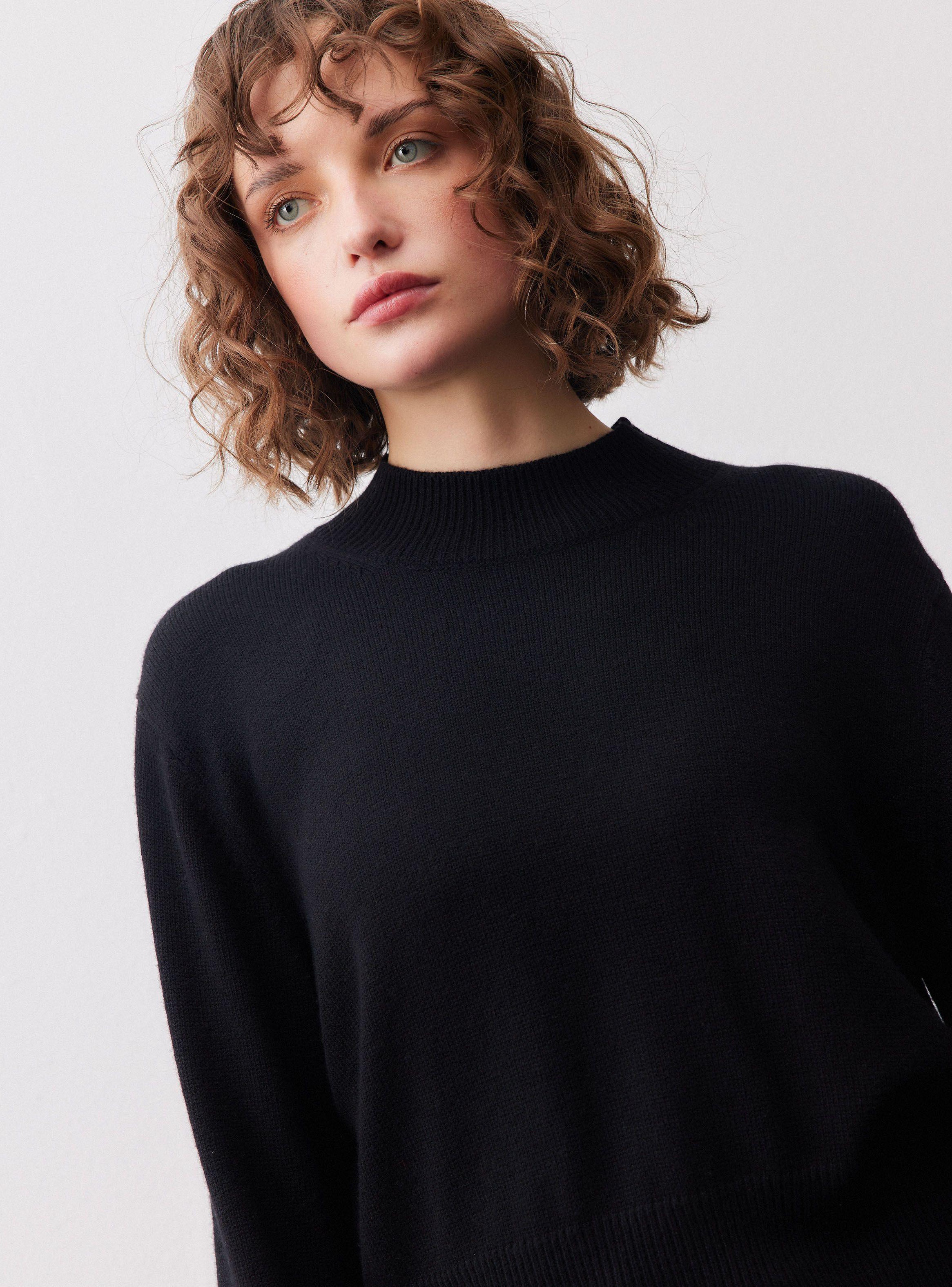 Sweater Básico Cuello Redondo Liso-2