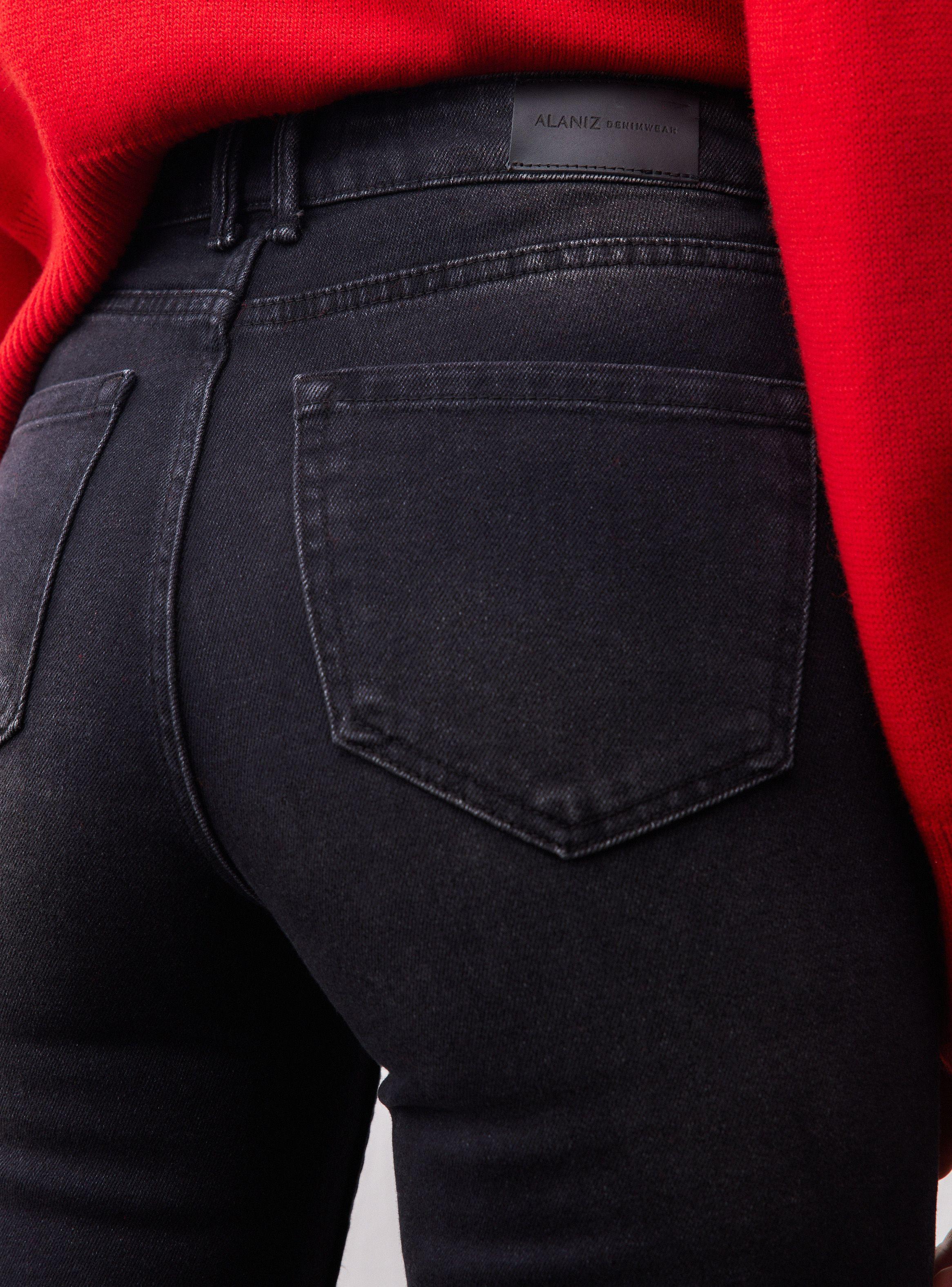 Jeans Fit Semi Suelto De Pierna-3