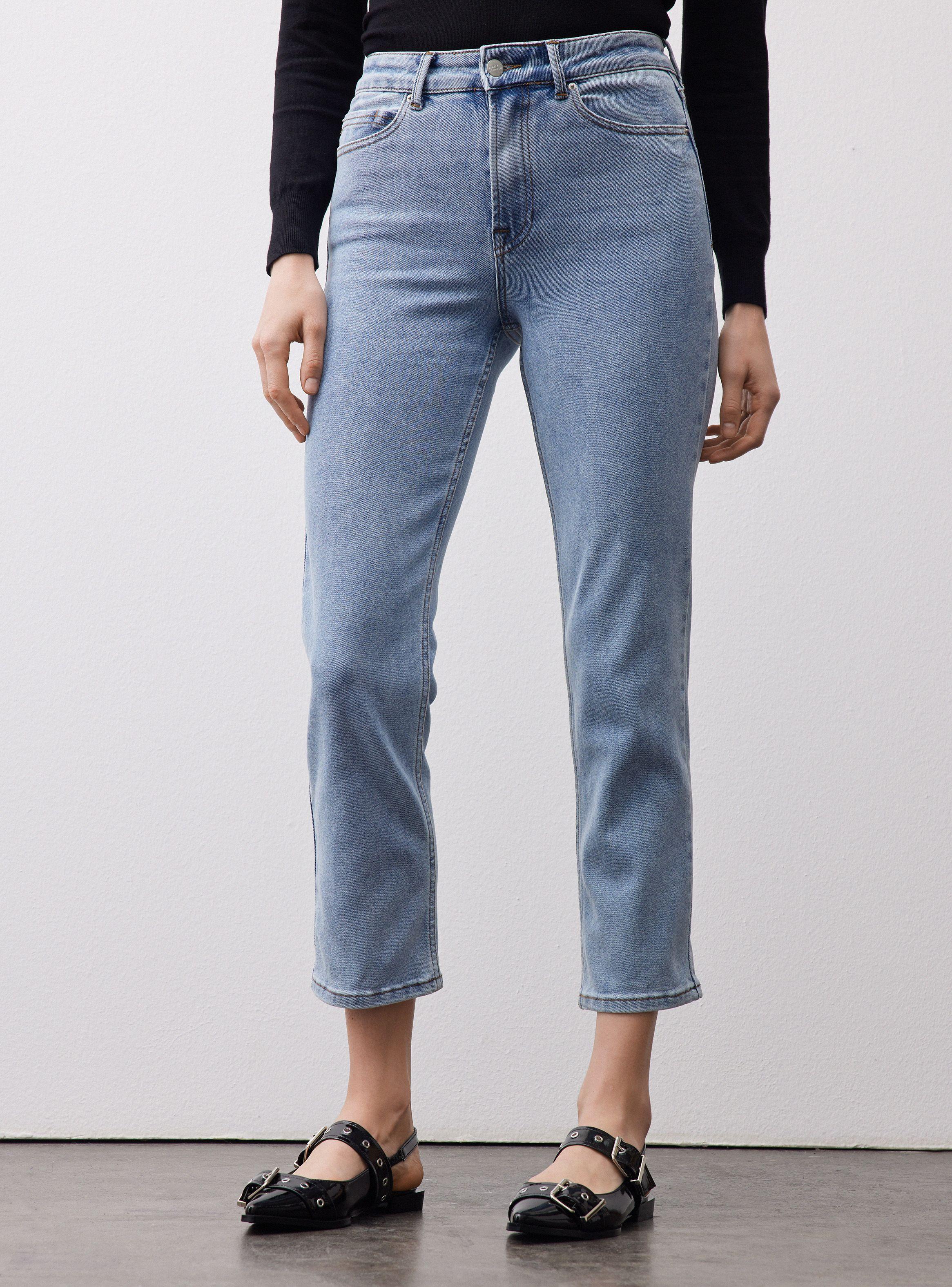 Jeans Fit Semi Suelto De Pierna-0