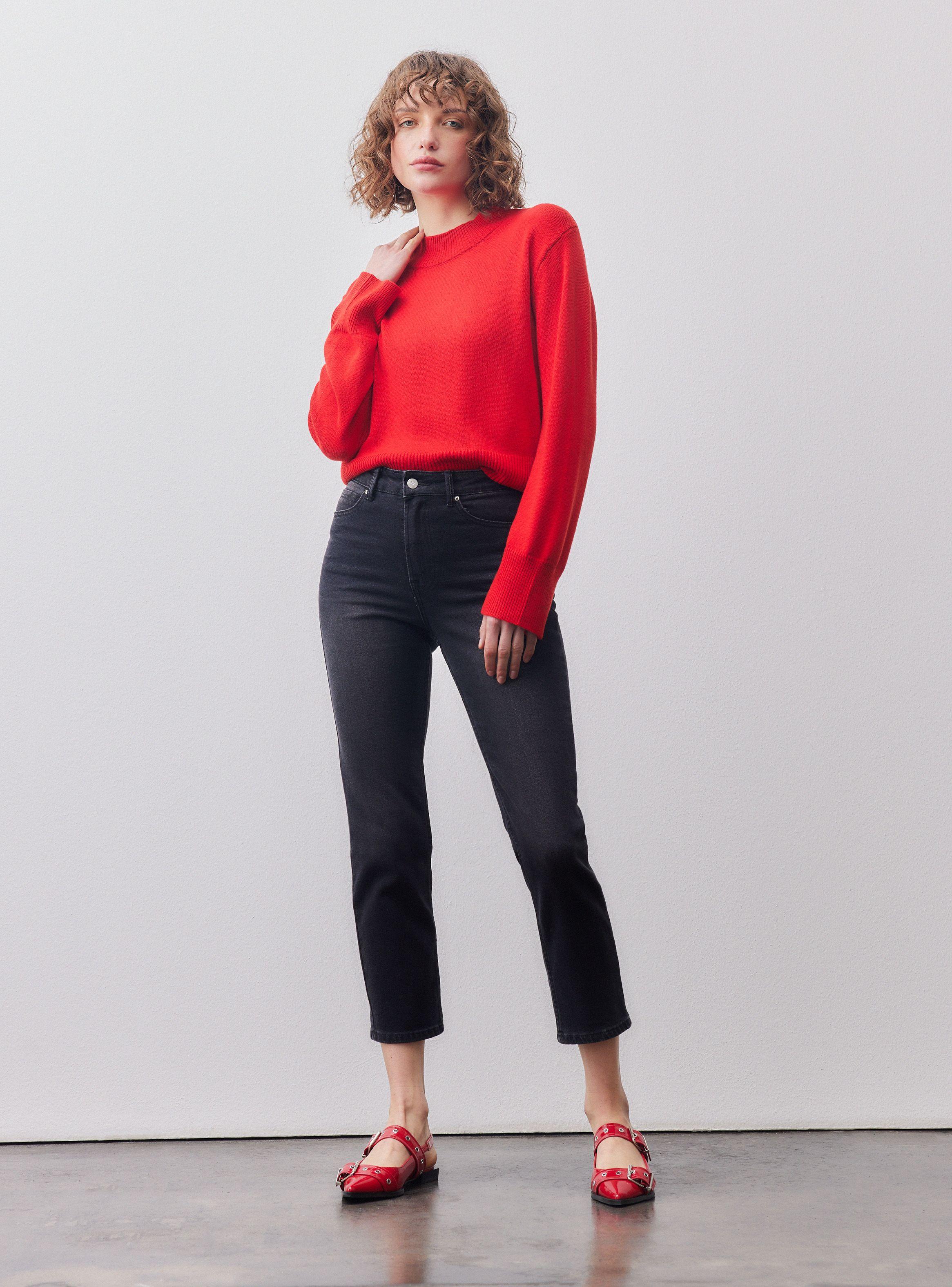 Jeans Fit Semi Suelto De Pierna-4