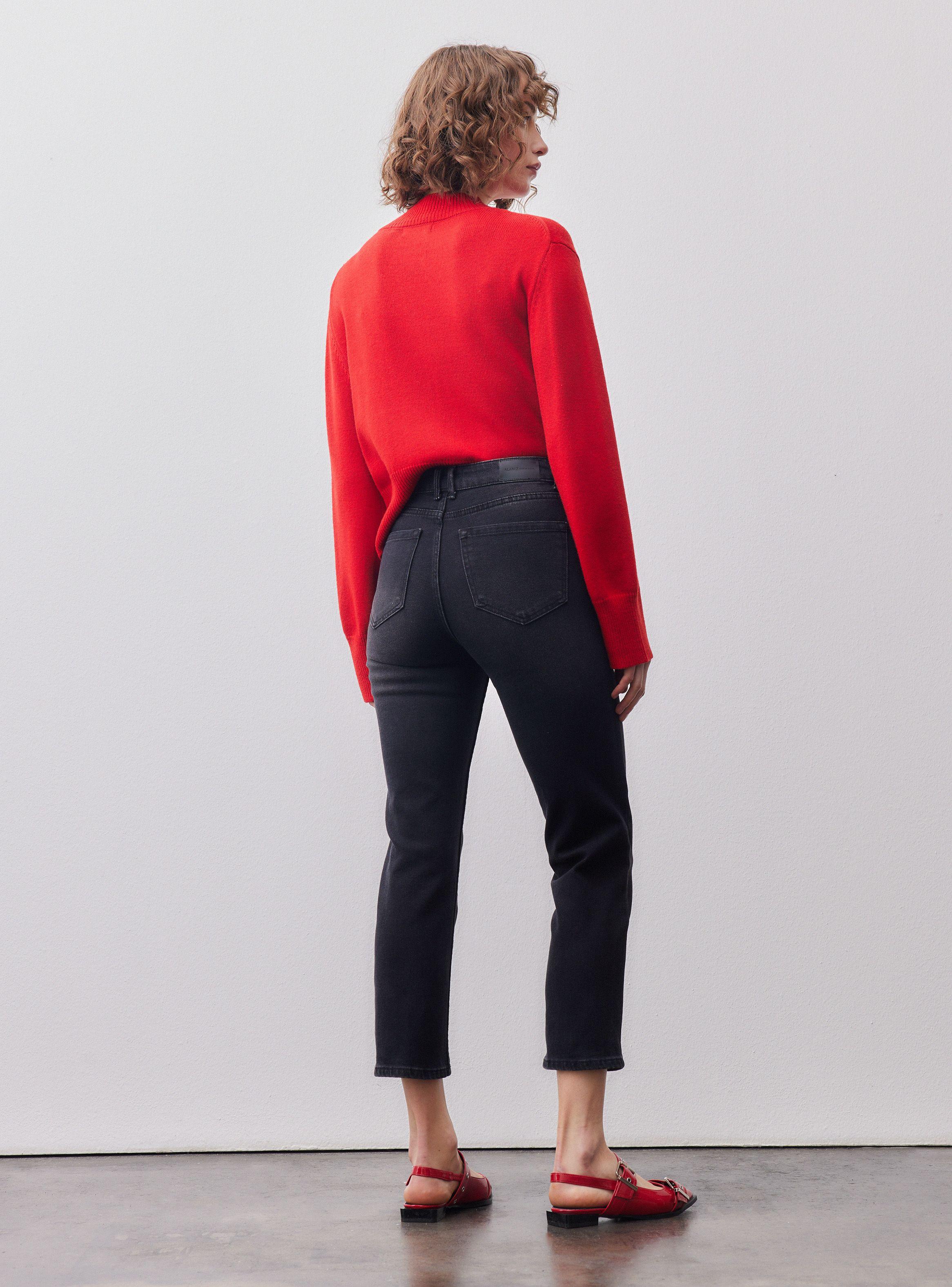 Jeans Fit Semi Suelto De Pierna-5