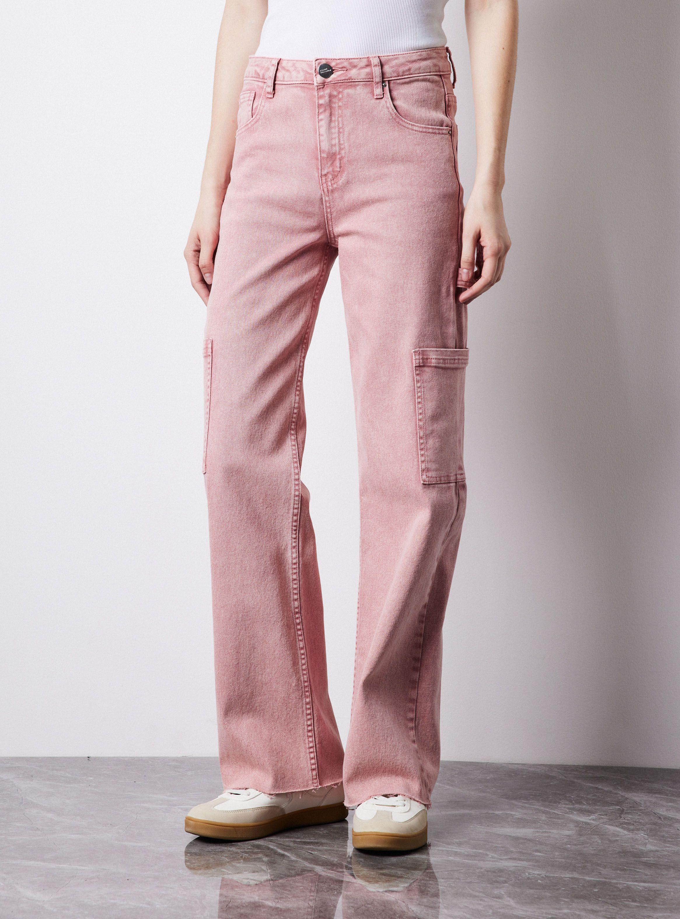 Jeans Variedad Colores Gastados Y Bolsillos Cargo-0