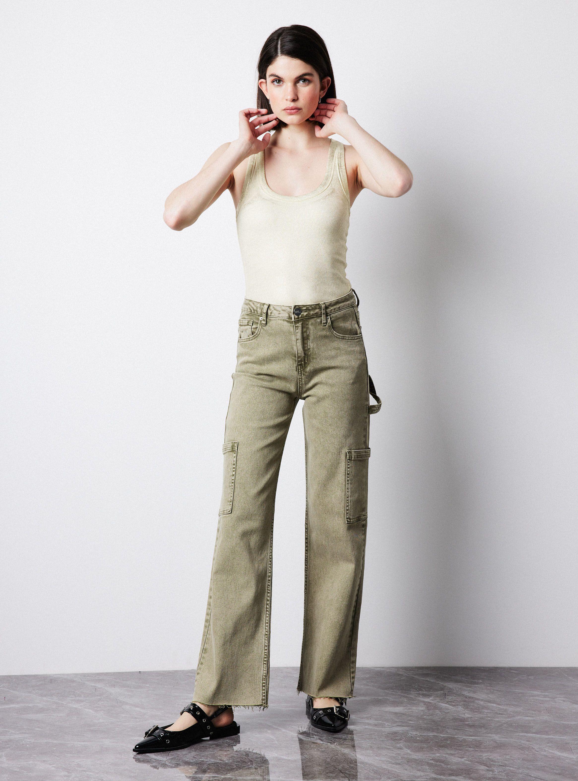 Jeans Variedad Colores Gastados Y Bolsillos Cargo-4