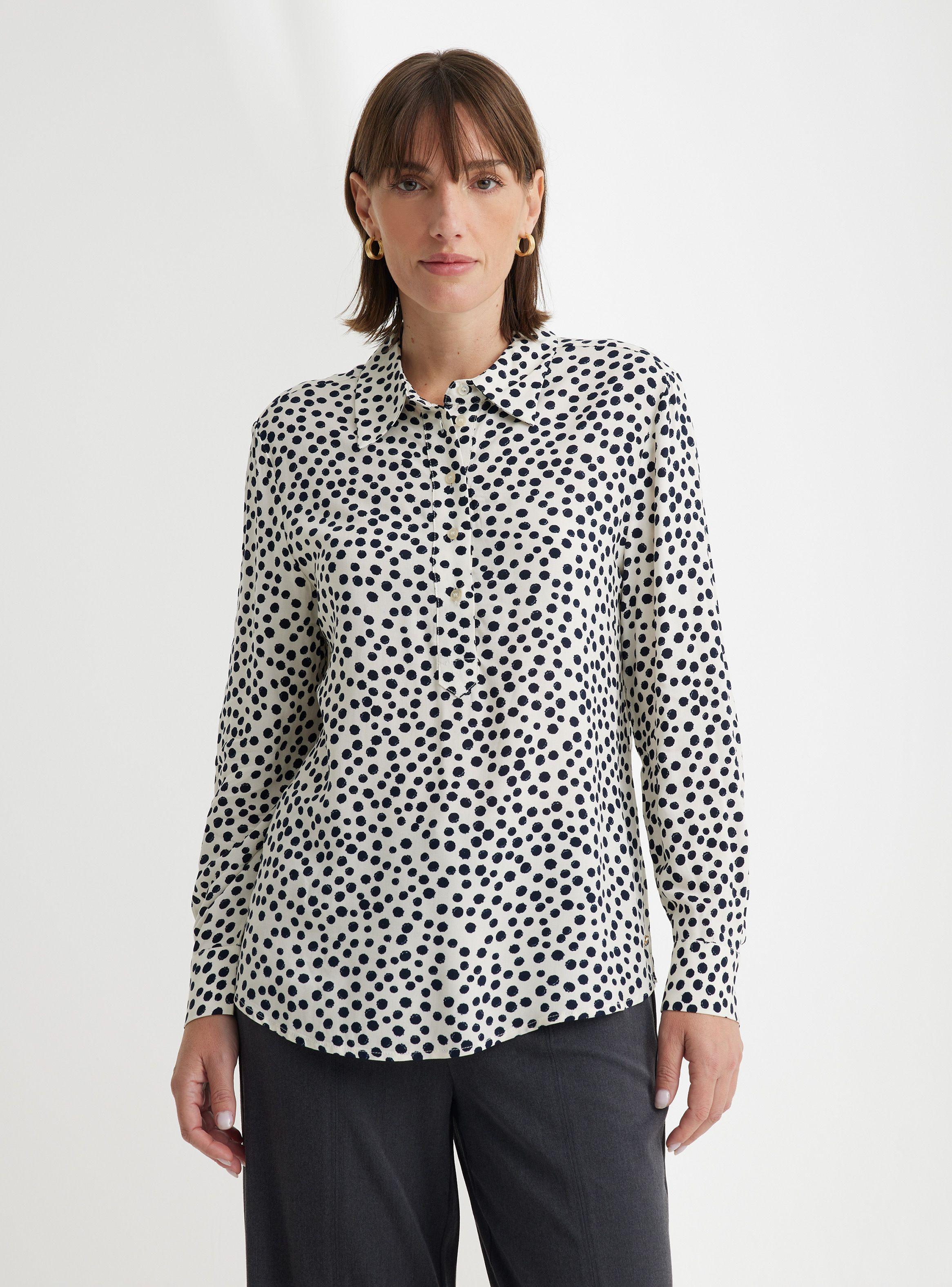 Blusa Estampada Punto Tejido Suave-0