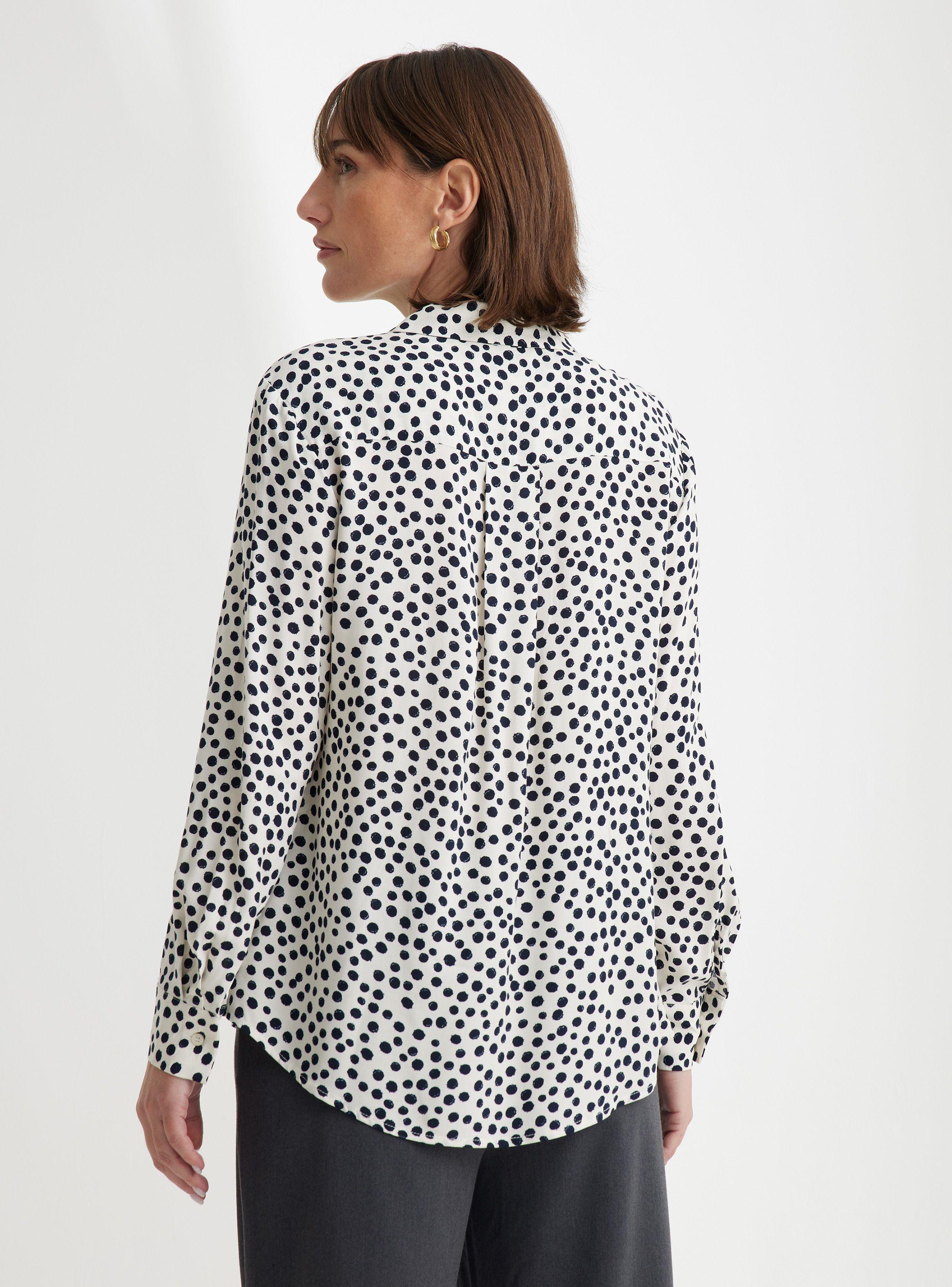 Blusa Estampada Punto Tejido Suave-1