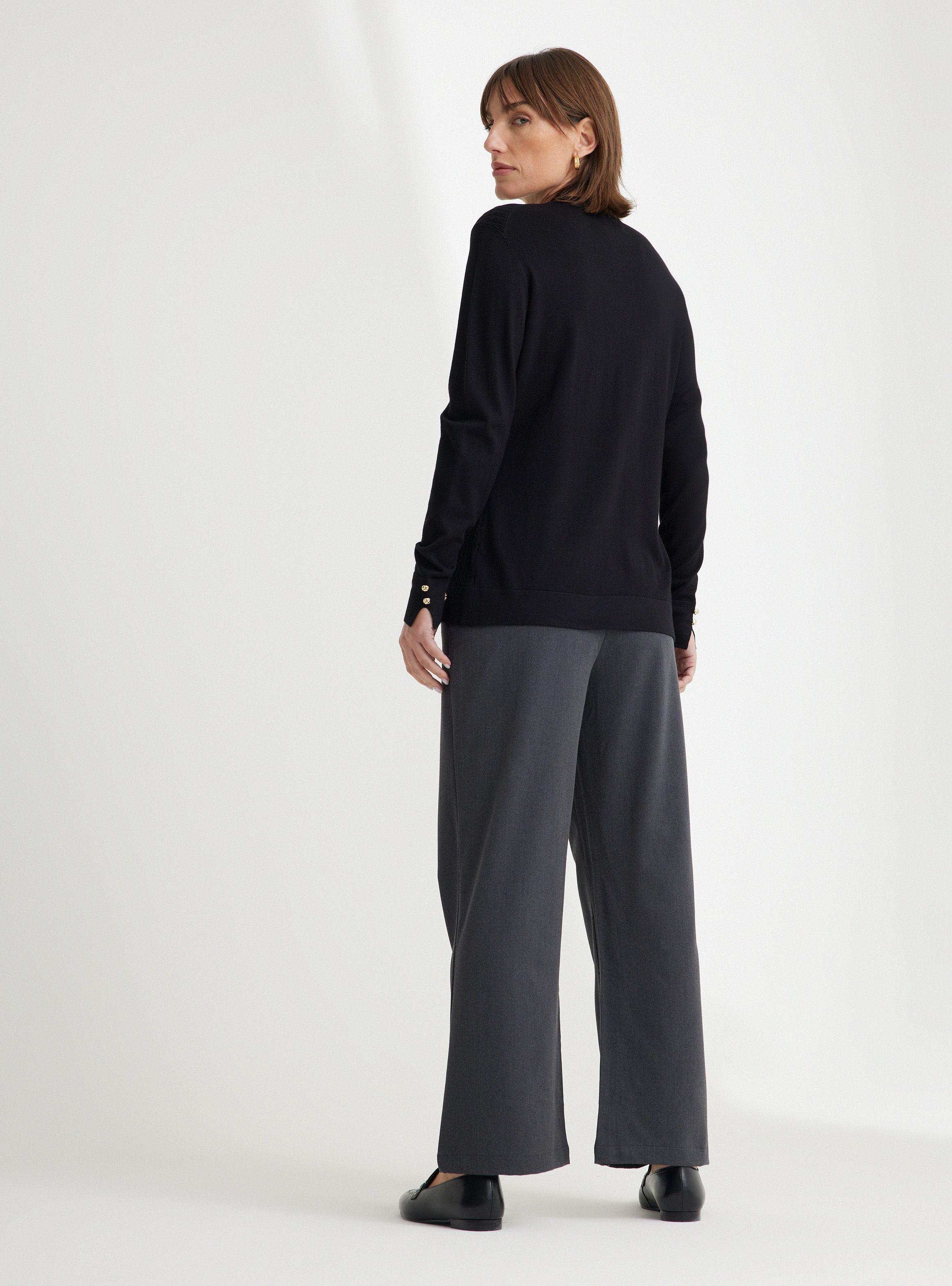 Sweater Trenzado Tejido Fino-5