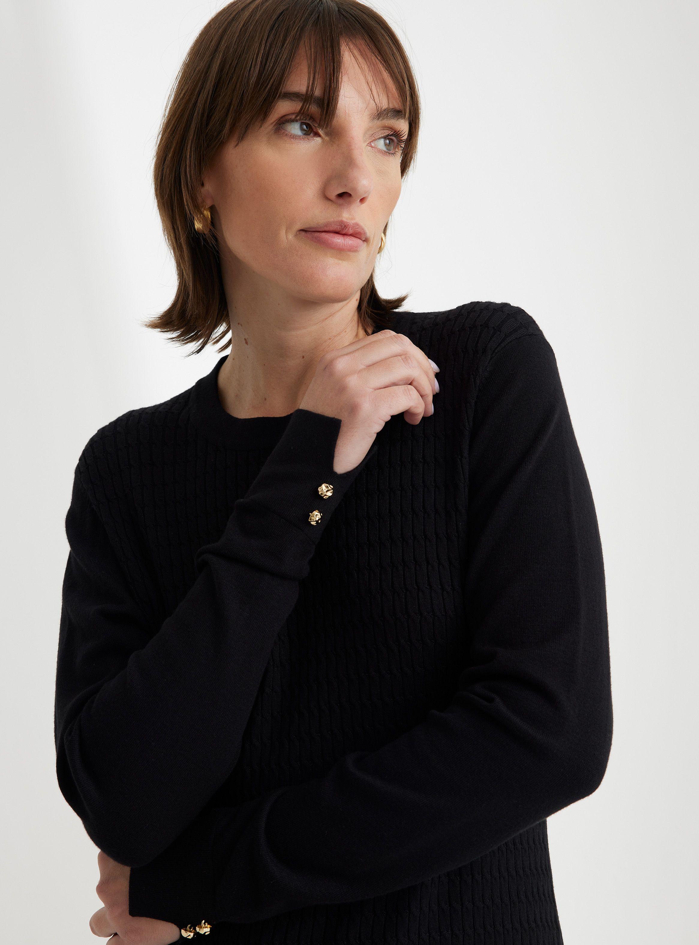 Sweater Trenzado Tejido Fino-2