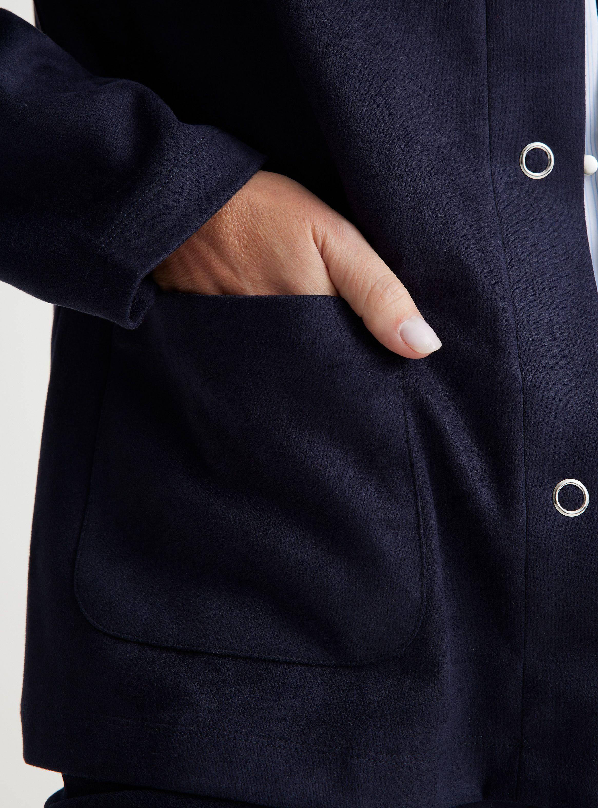 Chaqueta Gamuza con Bolsillos-3