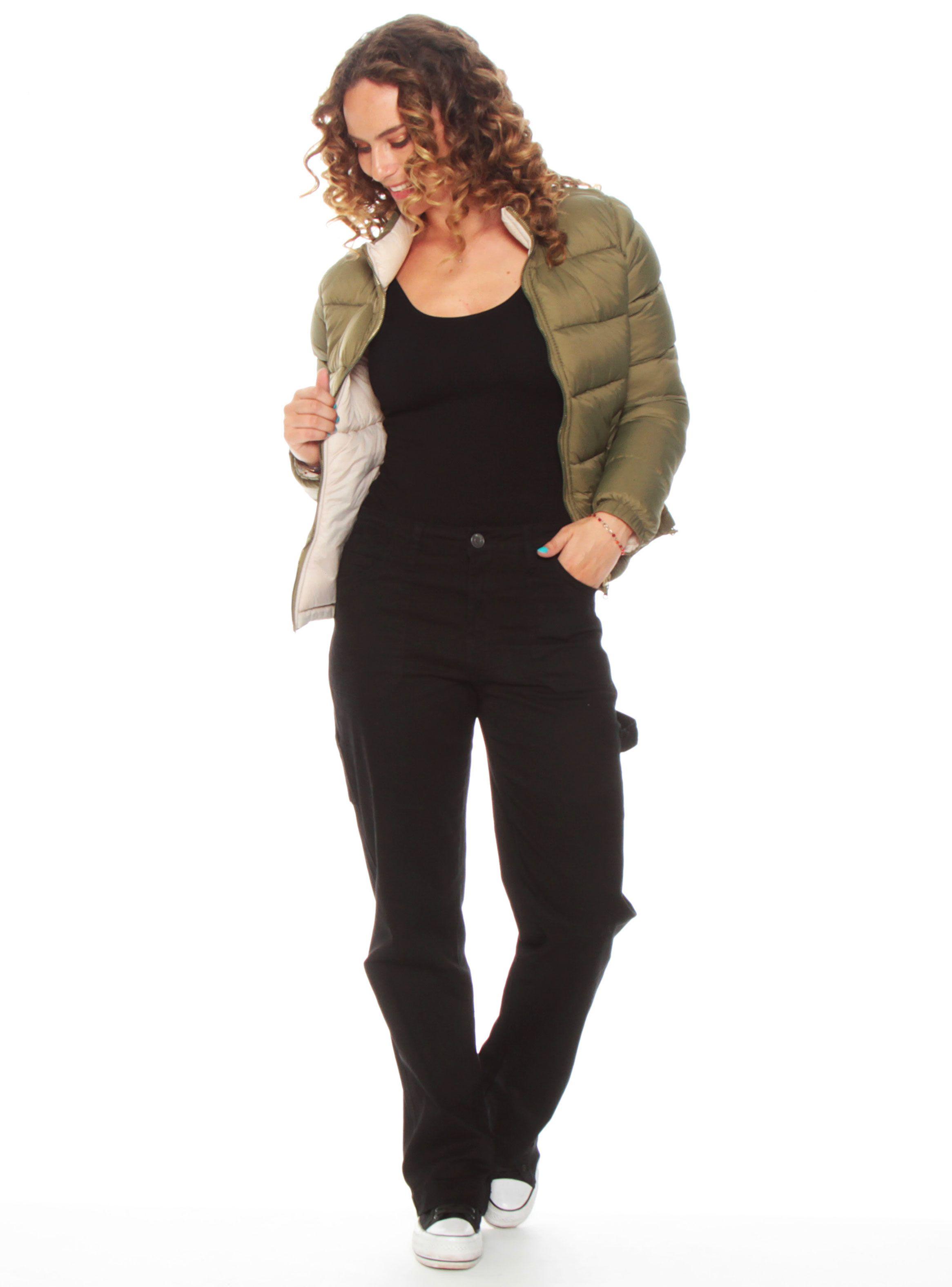 Parka Manga Larga Reversible Sólido-3