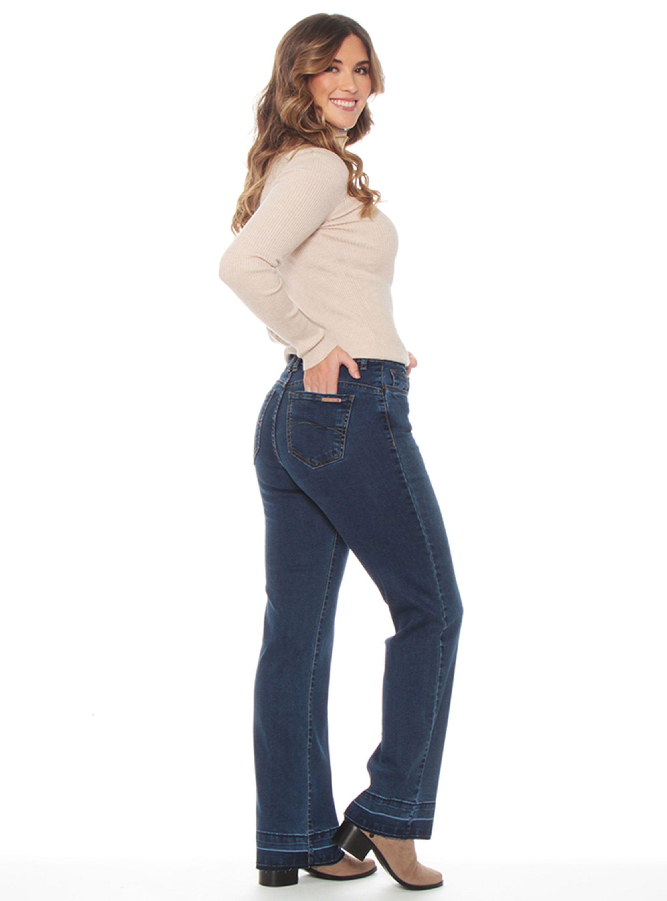 Jeans Recto Tiro Alto Push Up-3