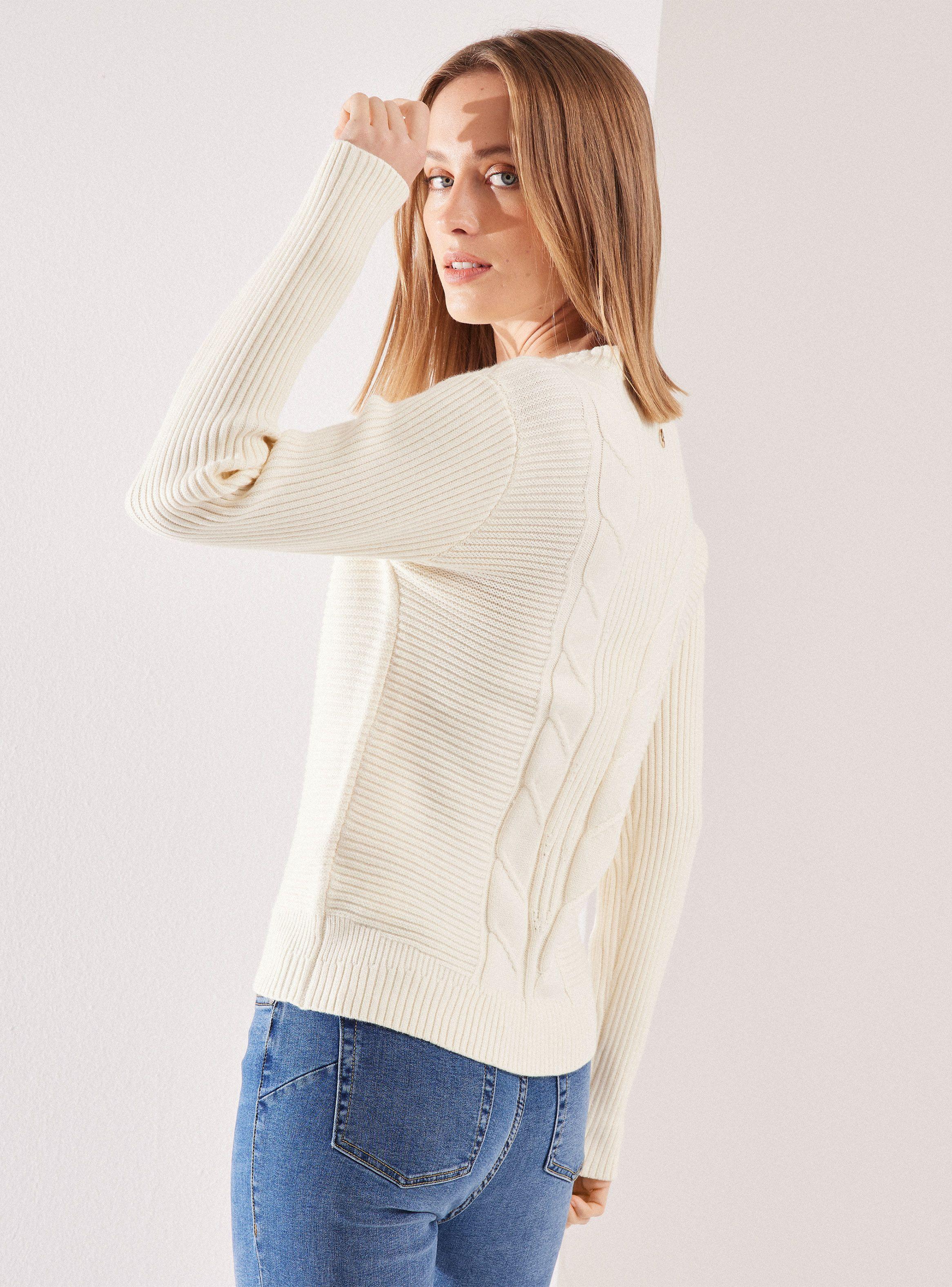 Sweater con Trenza Frontal-3