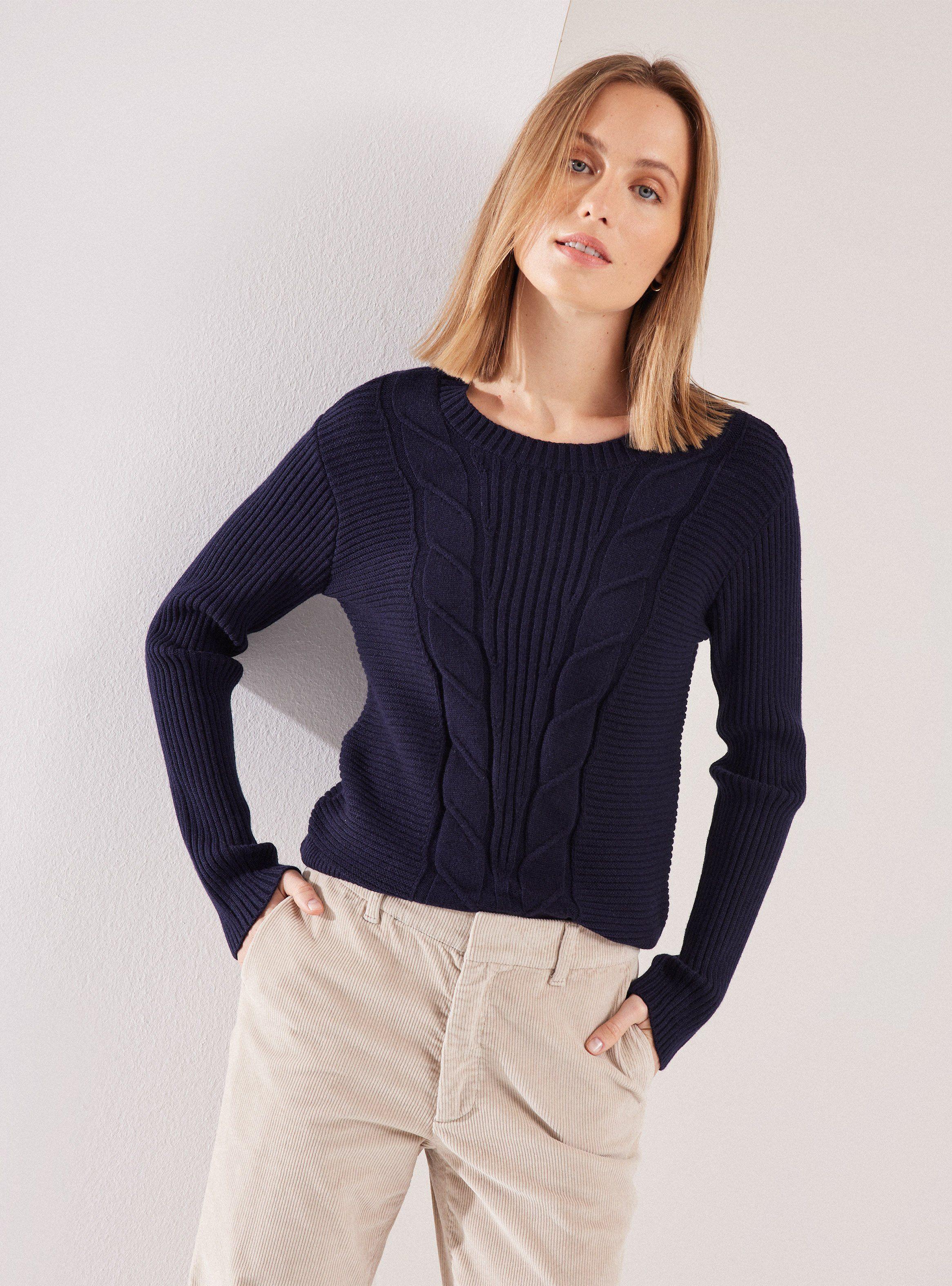 Sweater con Trenza Frontal-0