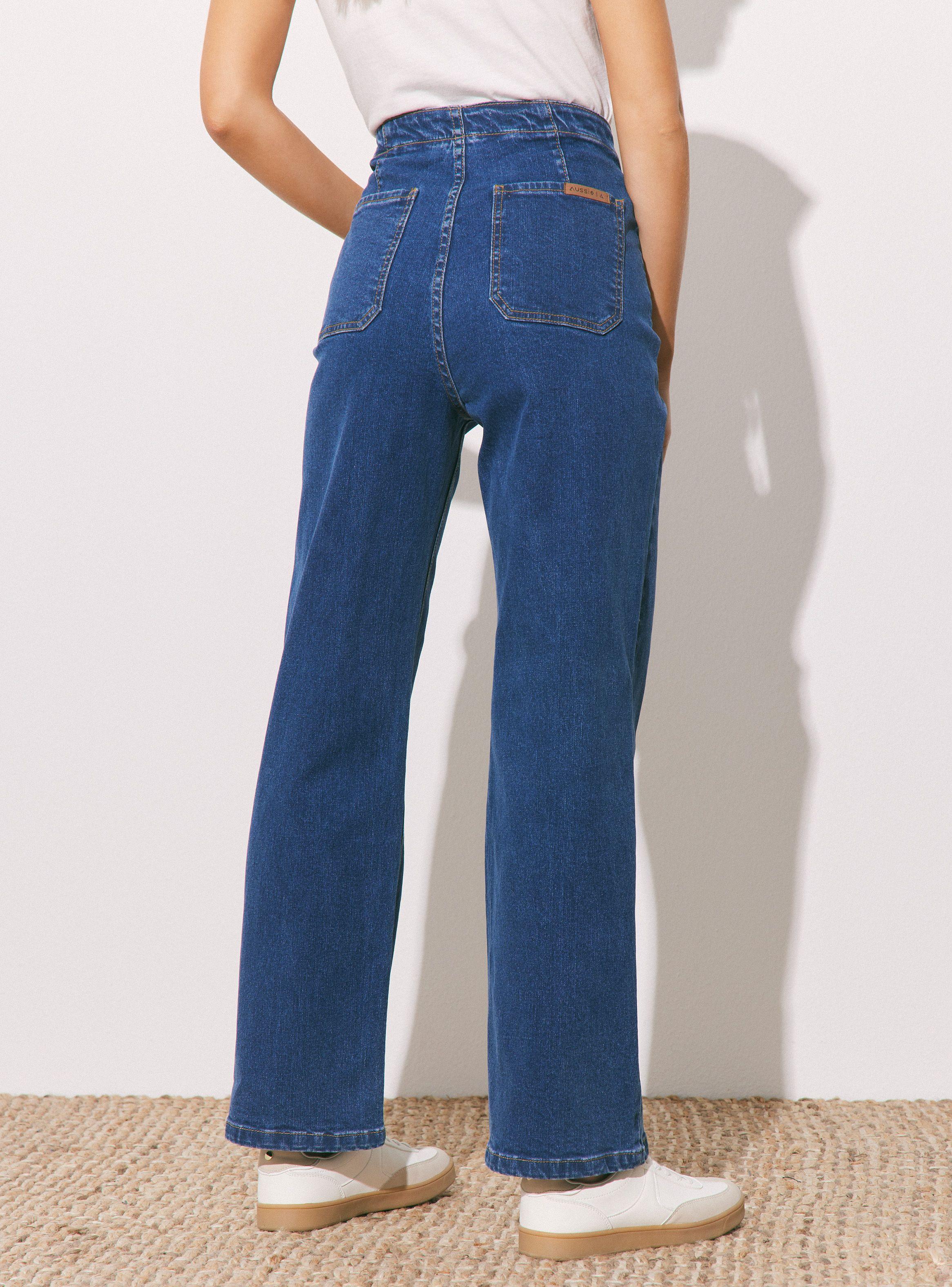 Jeans Wide Leg Medio-1