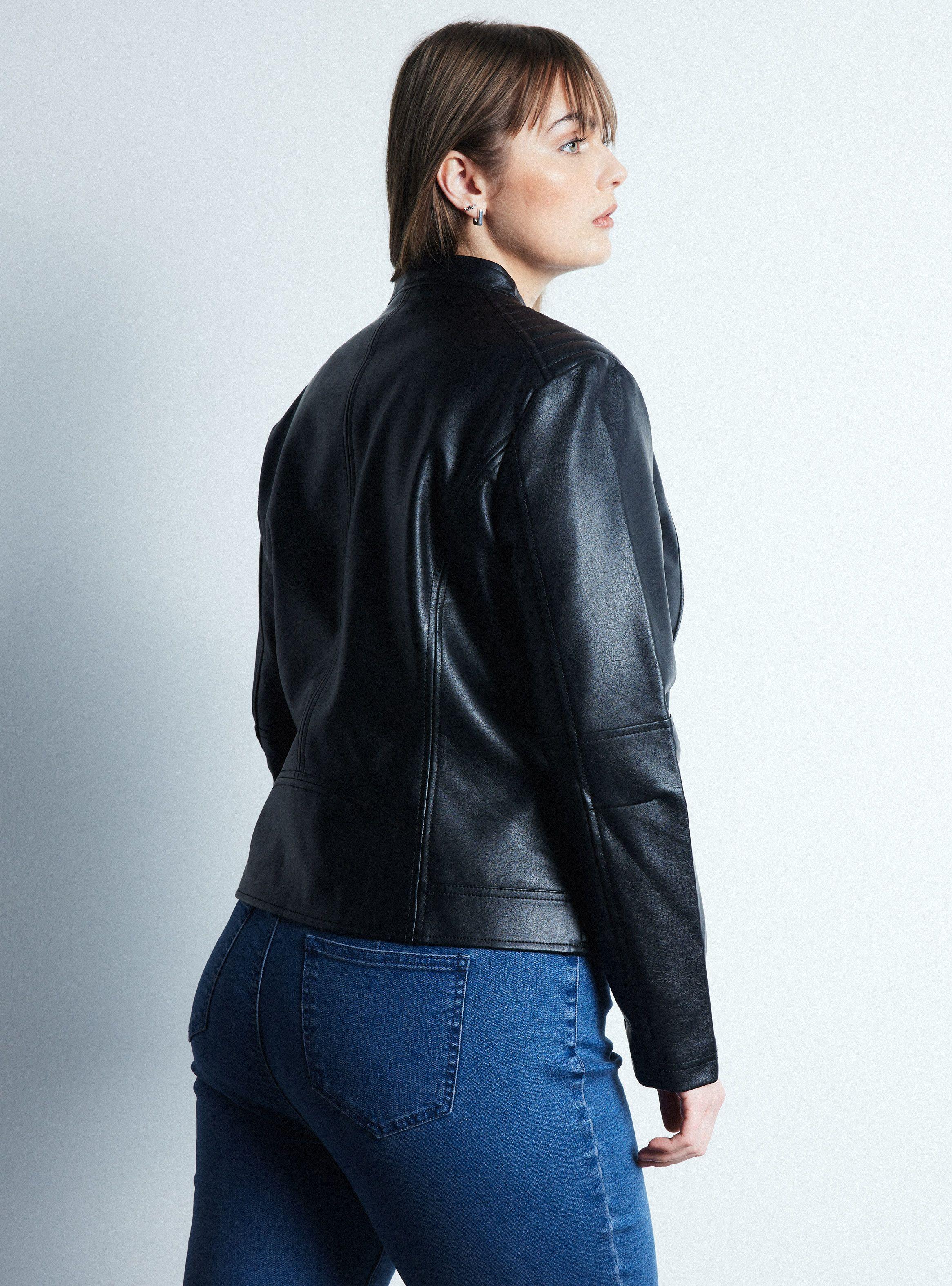 Chaleco Moto Biker Efecto Cuero-1