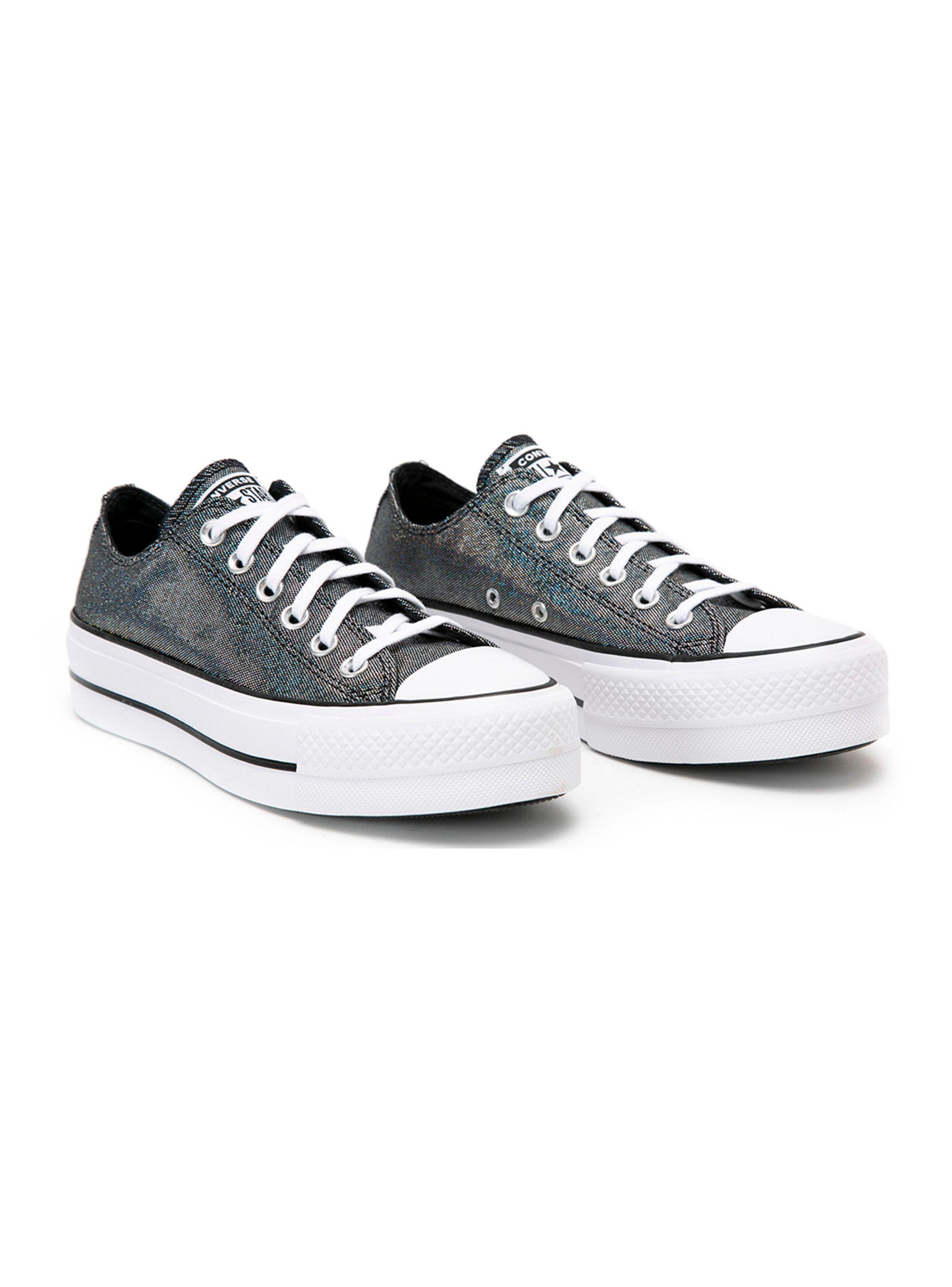 Zapatilla Converse Gris Chuck Taylor All Star Lift Mujer-1