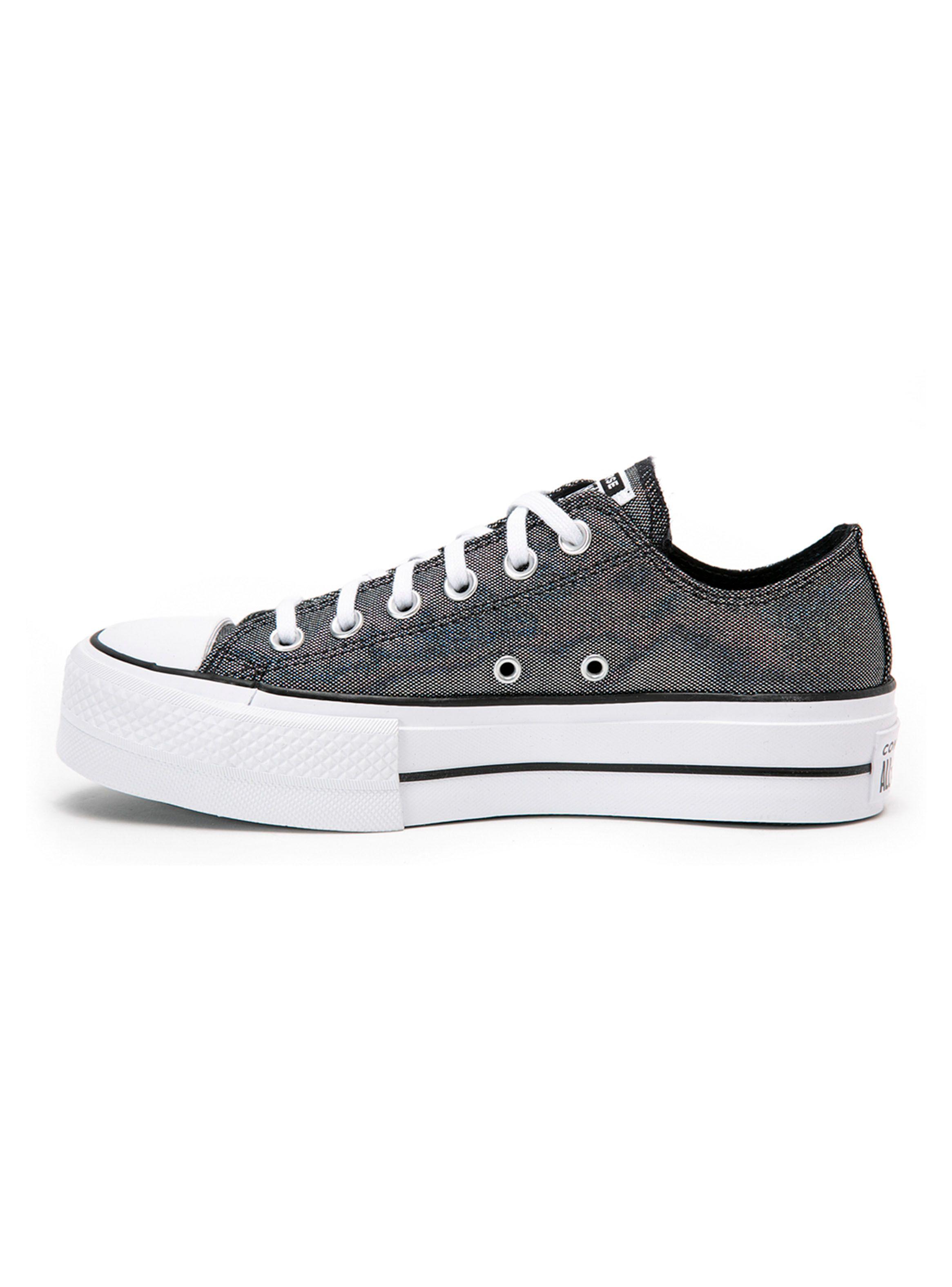 Zapatilla Converse Gris Chuck Taylor All Star Lift Mujer-2