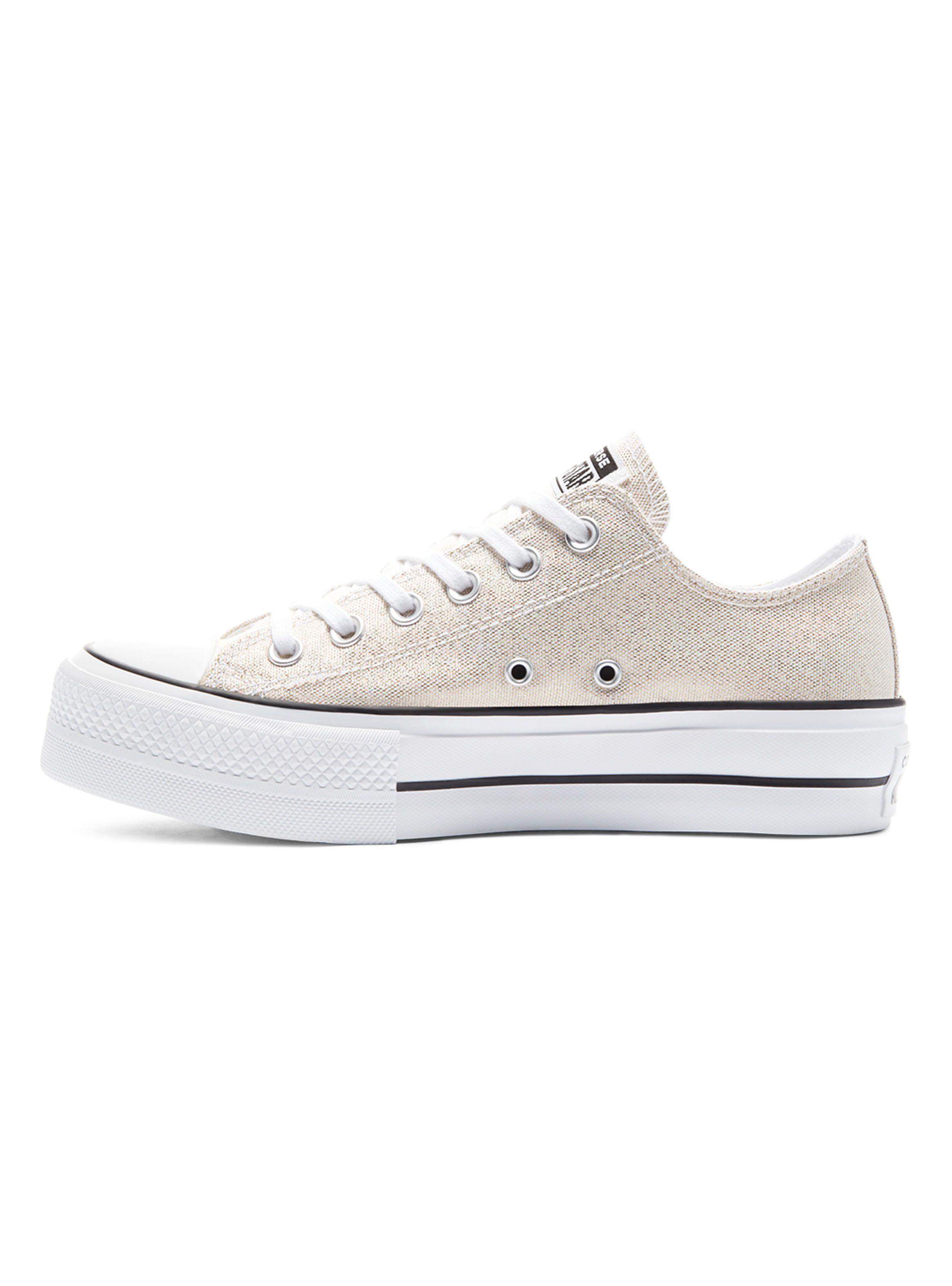 Zapatilla Urbana Converse Mujer Chuck Taylor All Star Lift Gris-3