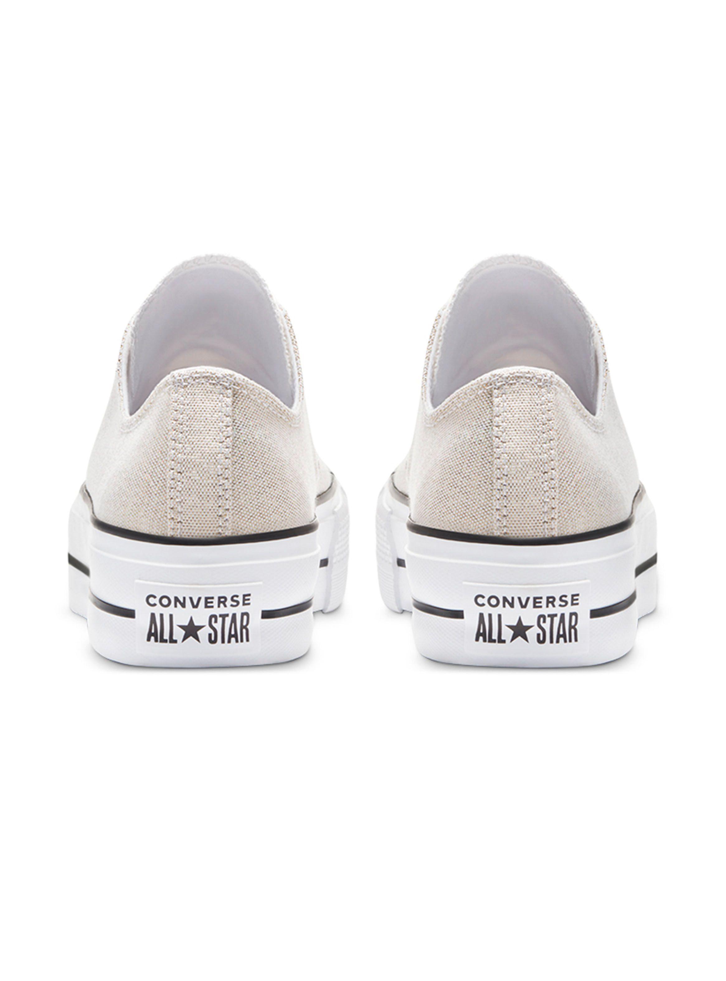 Zapatilla Urbana Converse Mujer Chuck Taylor All Star Lift Gris-4