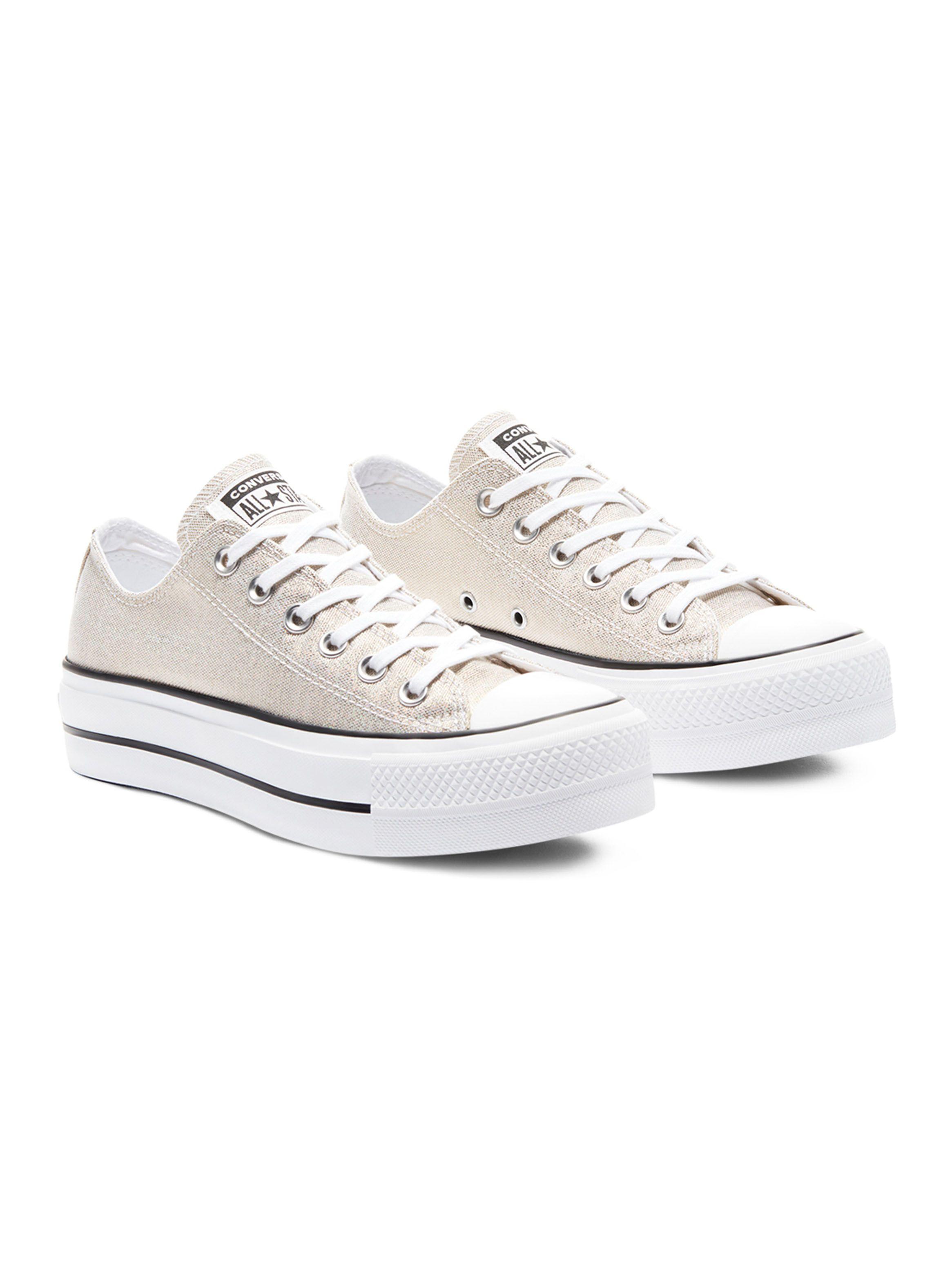Zapatilla Urbana Converse Mujer Chuck Taylor All Star Lift Gris-1